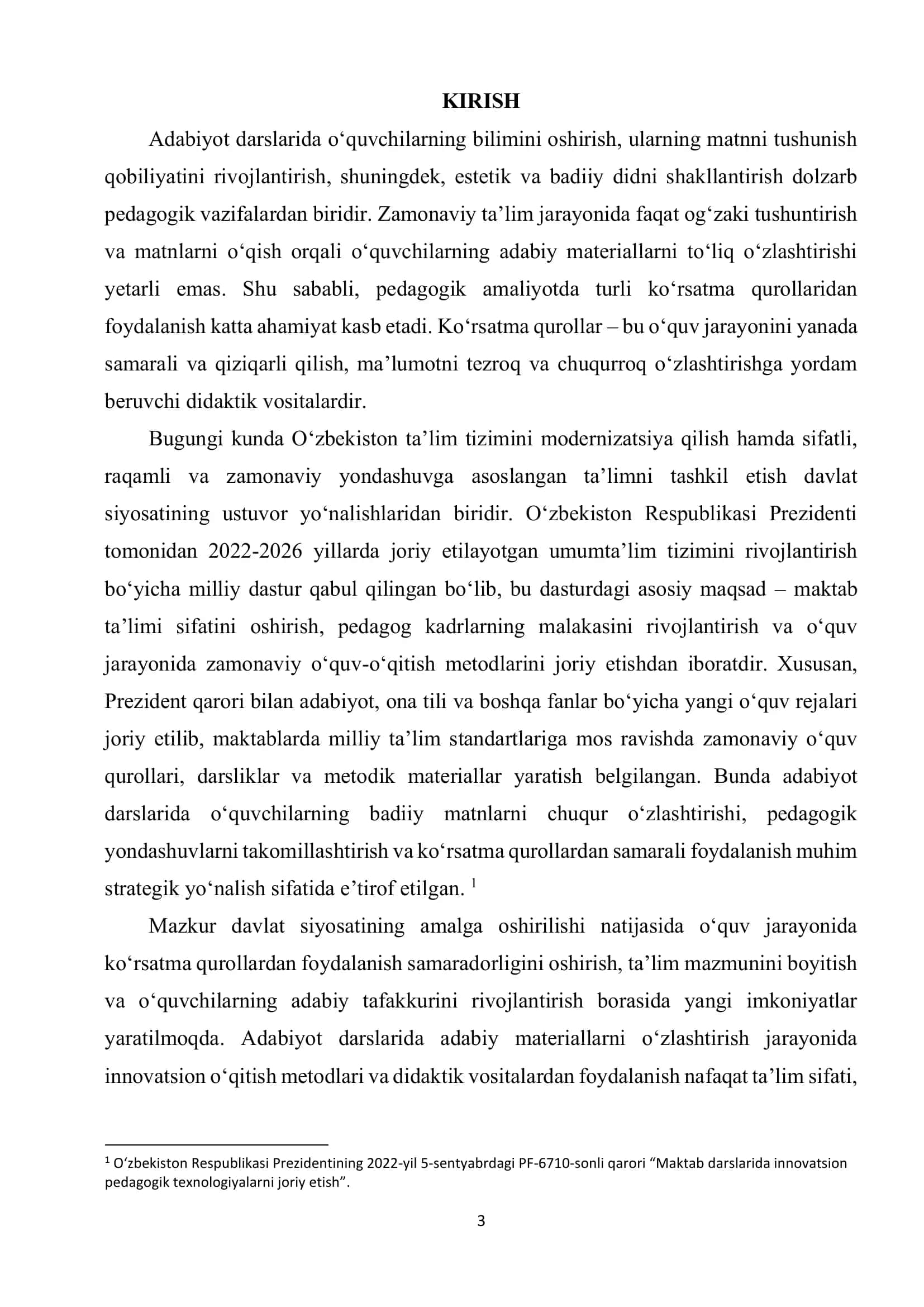 ADABIYOT DARSLARIDA ADABIY MATERIALLARNI O‘ZLASHTIRISHDA KO‘RSATMA QUROLNING O‘RNI 2