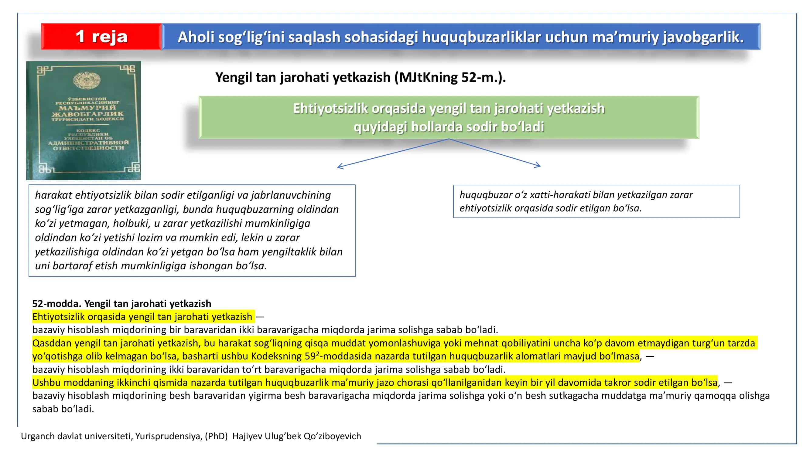 Aholi sog‘lig‘ini saqlash sohasidagi huquqbuzarliklar uchun ma’muriy javobgarlik 2