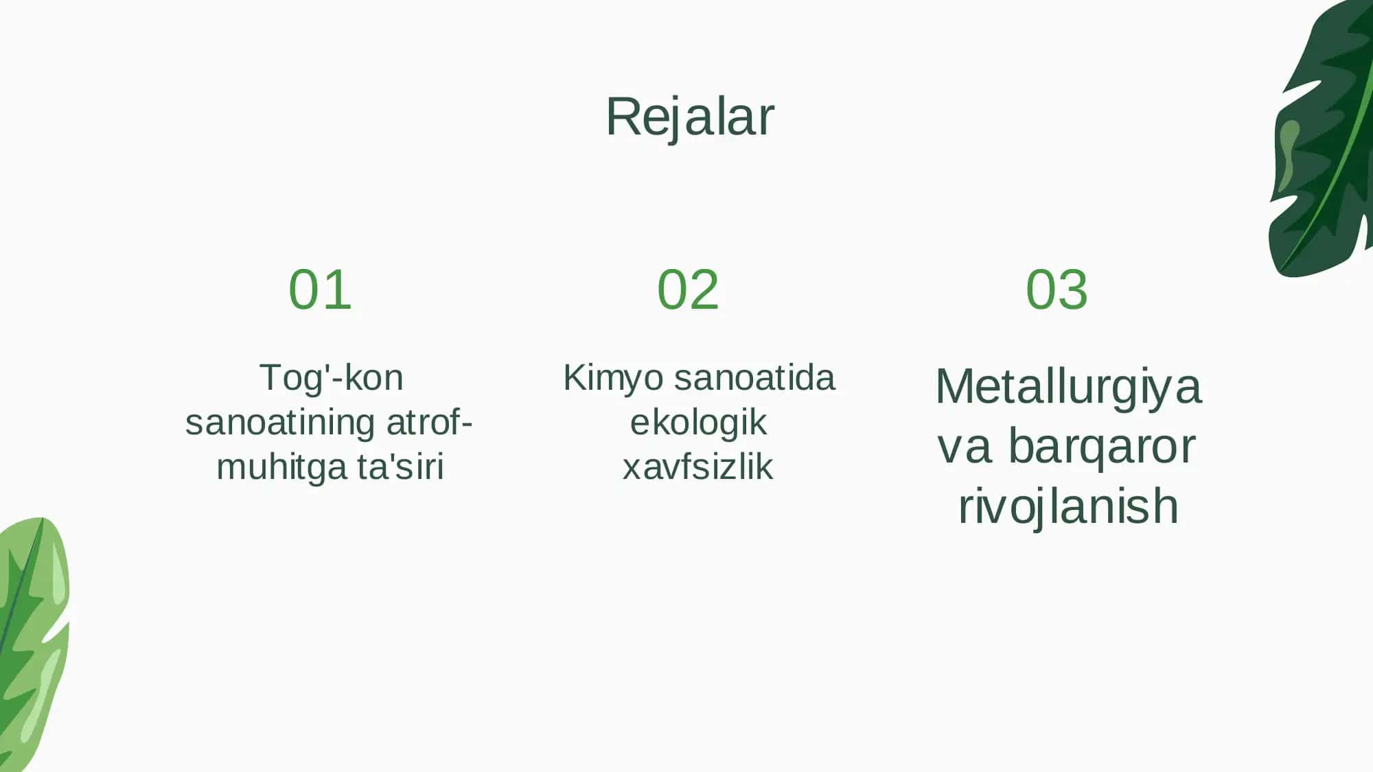 Tog'-kon, kimyo, metallurgiya sanoati va atrof-muhit muhofazasi 2