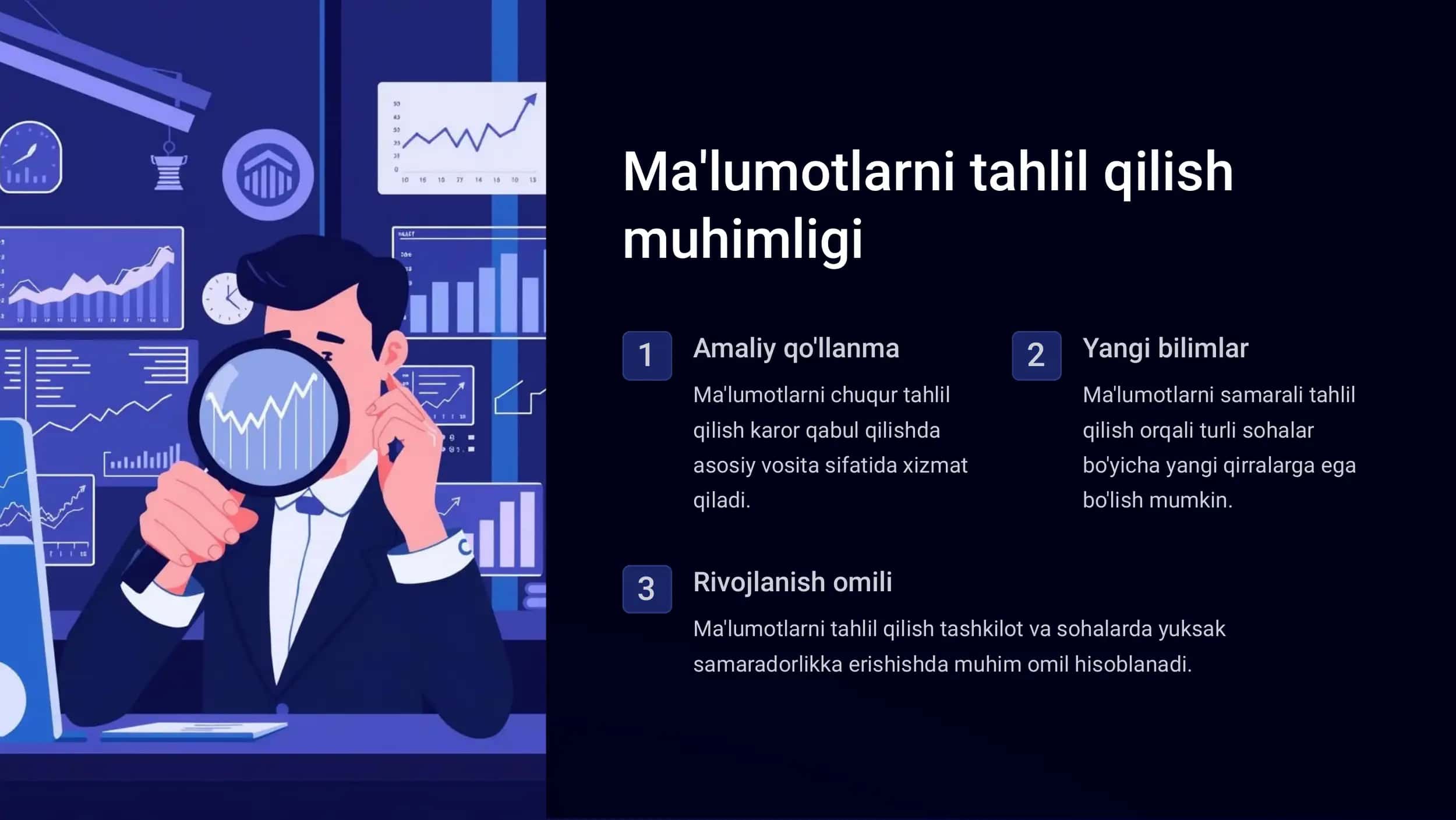 Ma'lumotlarni kompleks tahlil qilish metodlari va vositalari 2