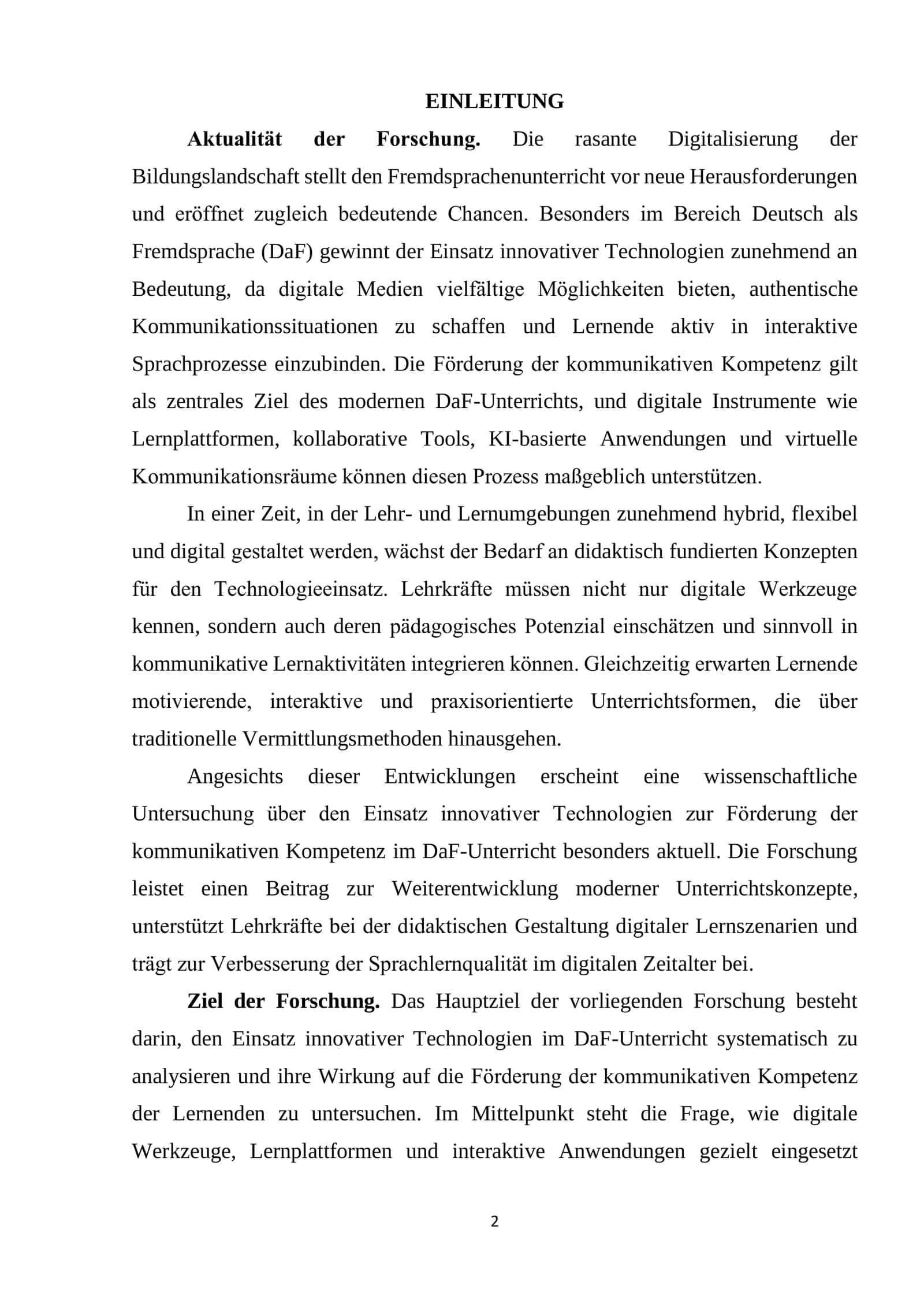 Der Einsatz innovativer Technologien im DaF-Unterricht zur Förderung der kommunikativen Kompetenz 2