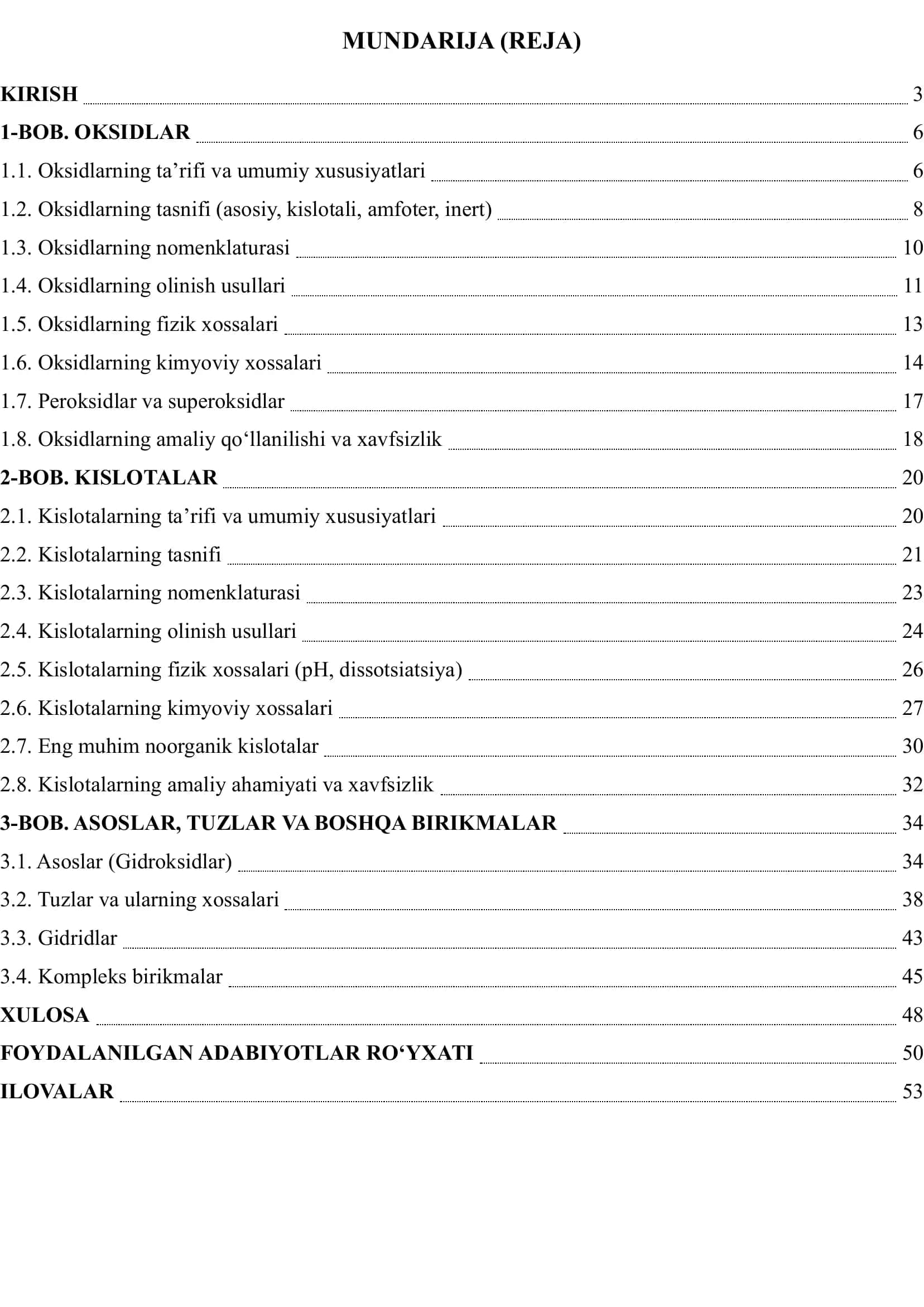 ASOSIY NOORGANIK BIRIKMALAR TURLARI VA ULARNING XOSSALARI 2