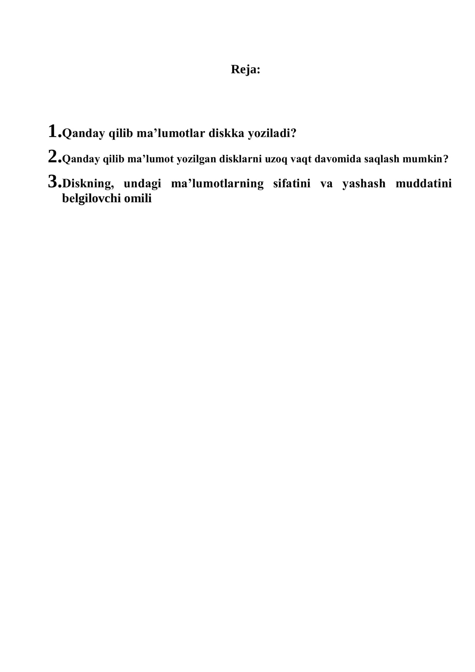 Kompakt disklar ustida ishlash 2