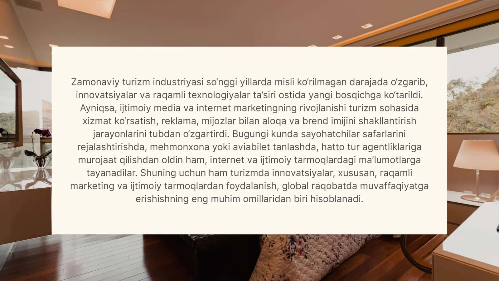 TURIZMDA INNOVATSIYA: TURIZMDA IJTIMOIY MEDIA VA INTERNET MARKETING 2