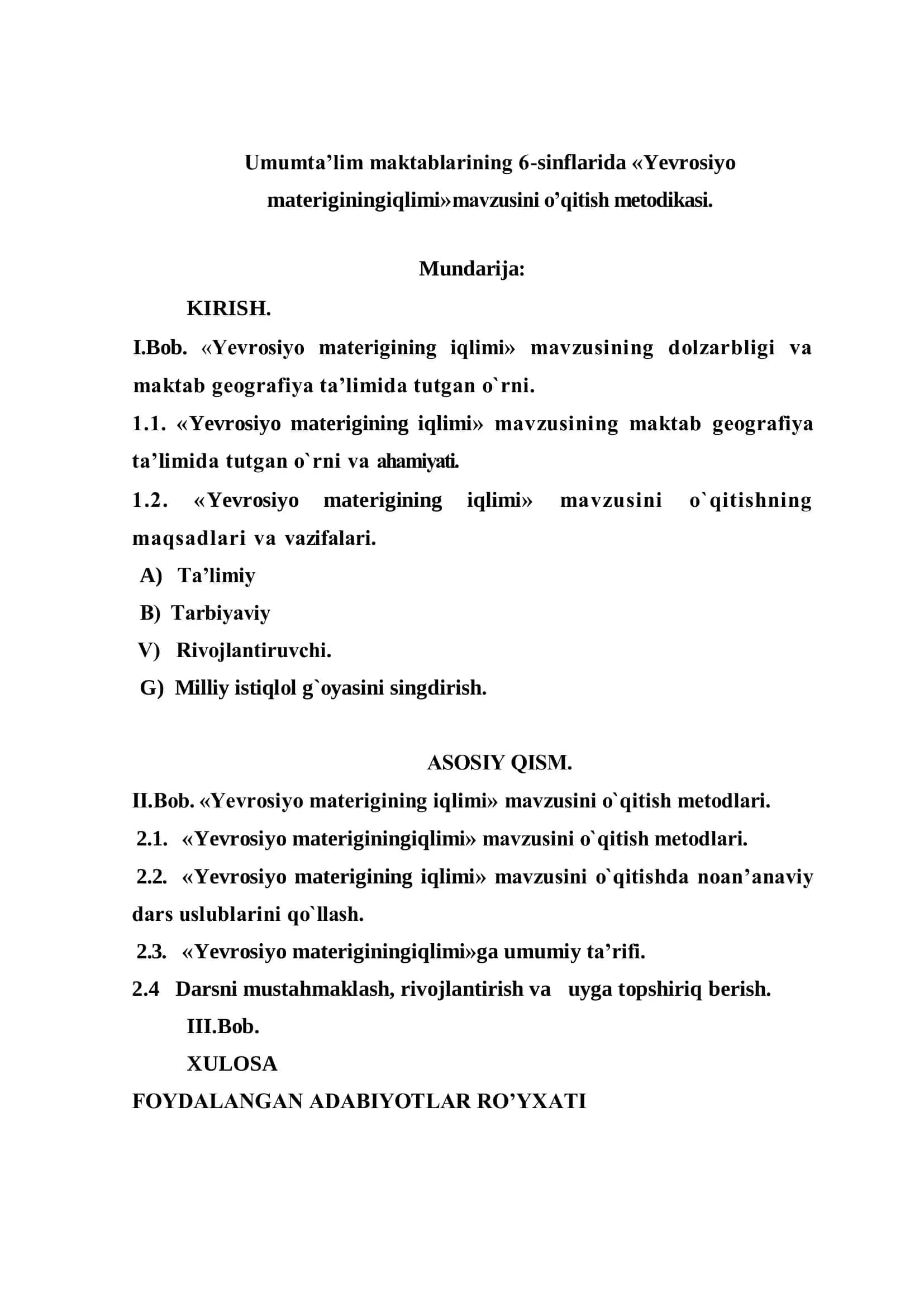 Yevrosiyo materigining iqlimi 2
