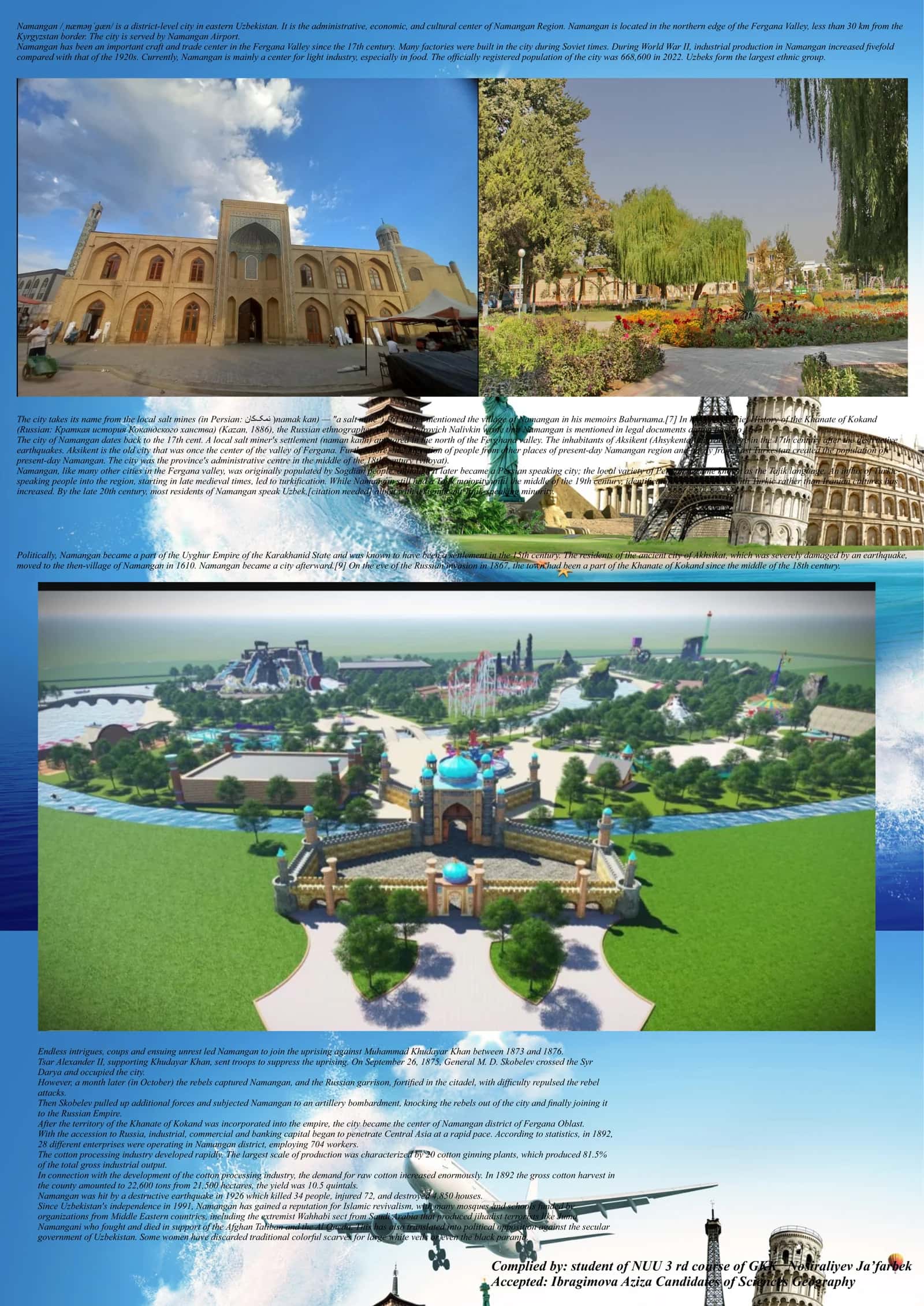 Touristic map of Namangan region 2
