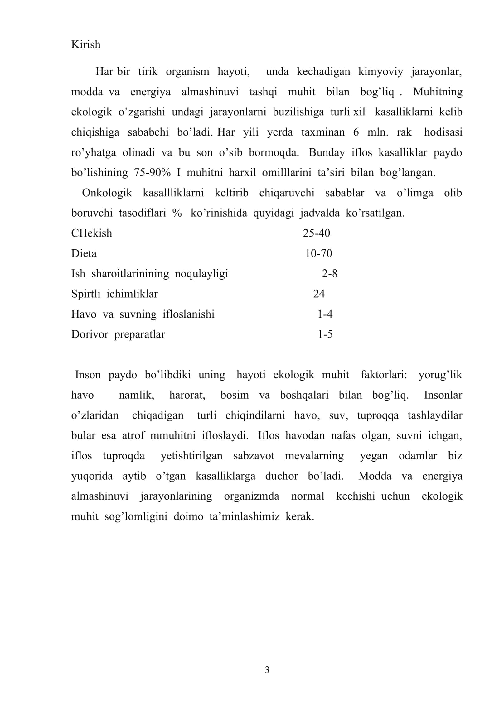 Одам организмида моддалар алмашуви 2