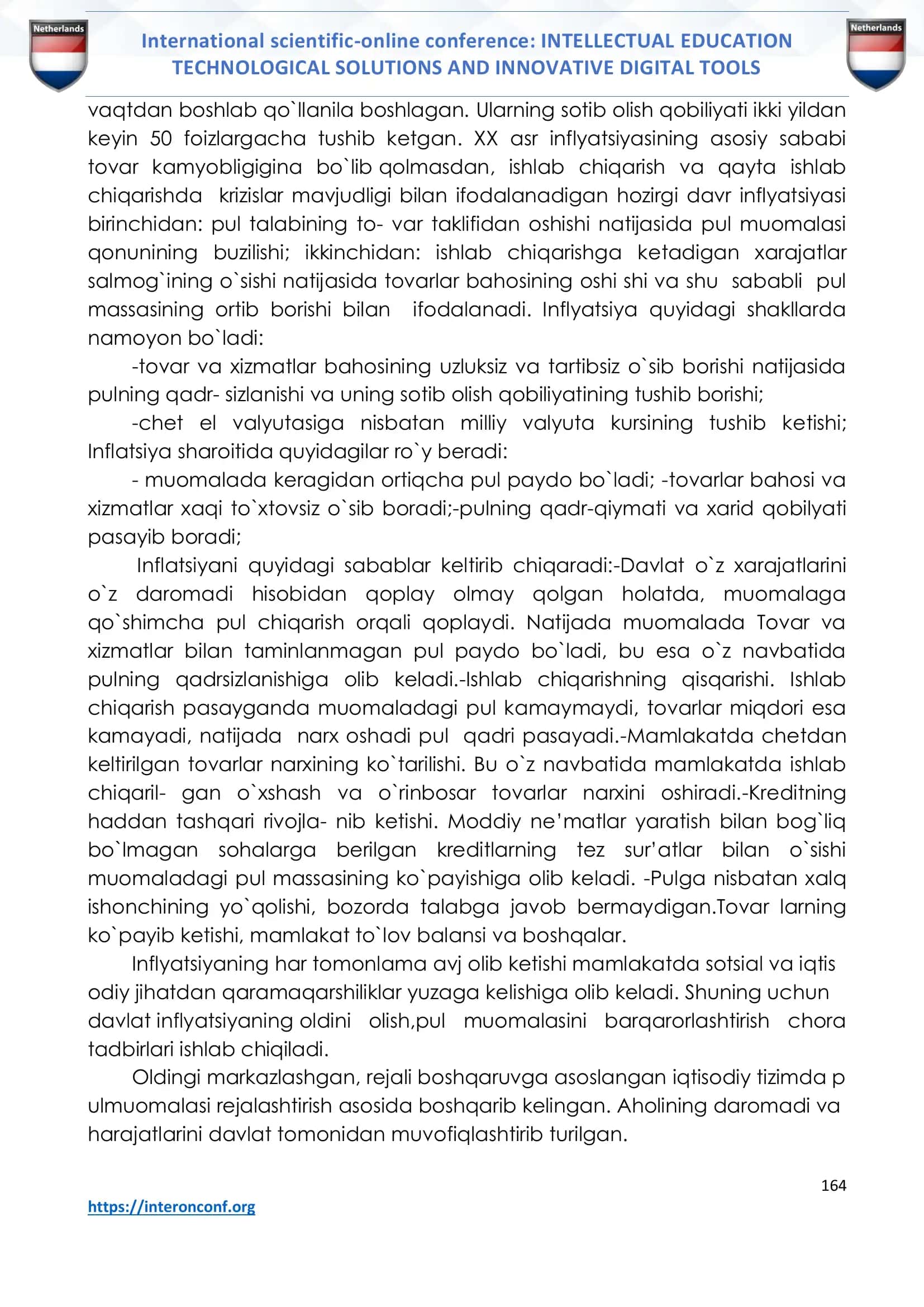 Inflatsiyaning mohiyati va kelib chiqish sabablari 2