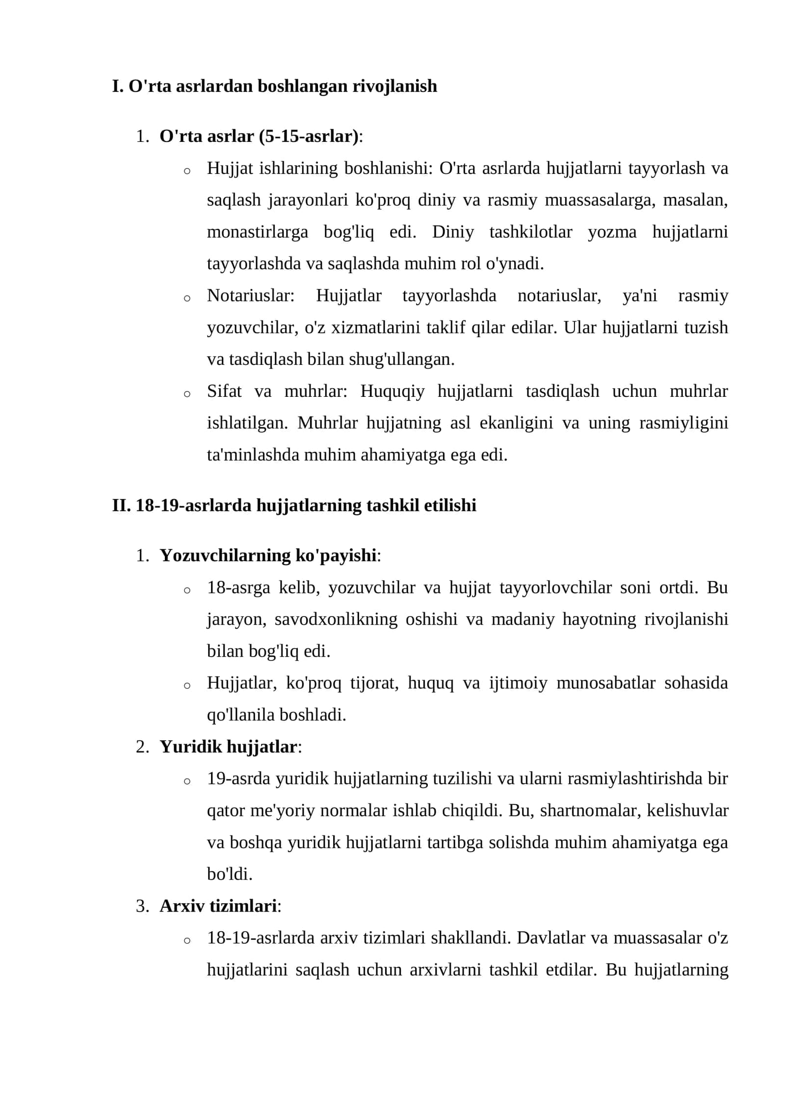 Yevropada hujjat ishlarining takomili va uning dunyo hujjatiga tasiri 2