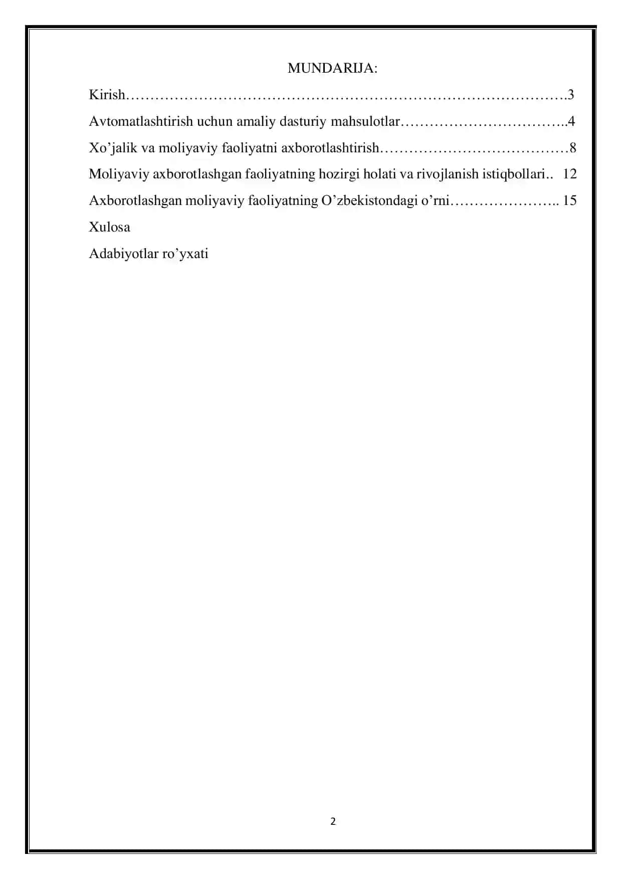 Ma'lumotlar va axborot tahlili texnologiyalariga obraz 2