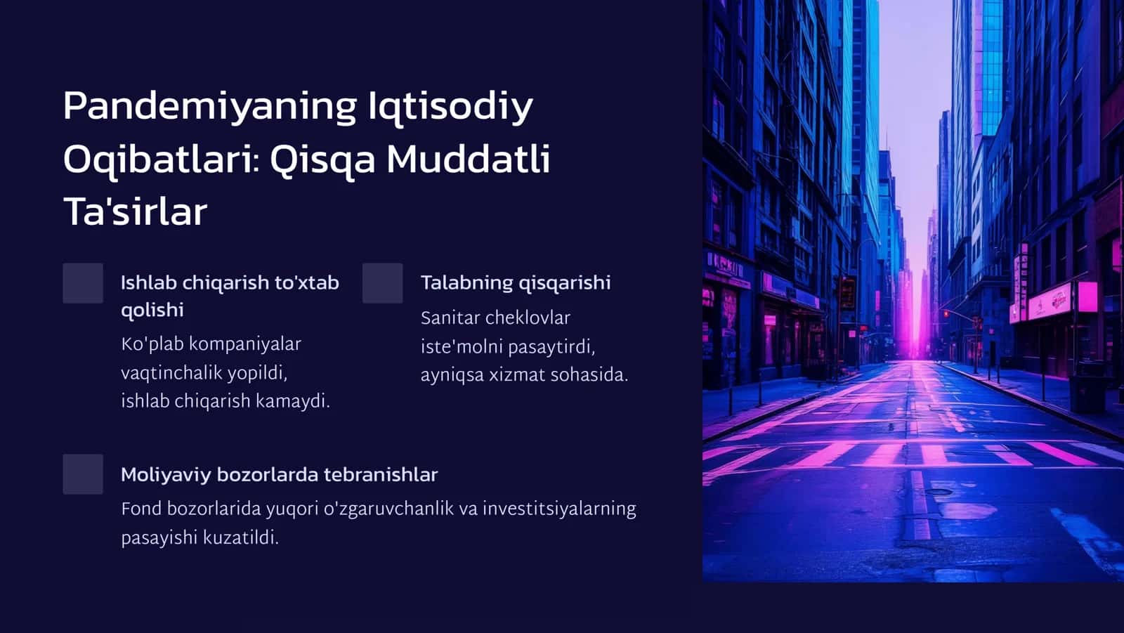 Pandemiya va Postpandemiya 2