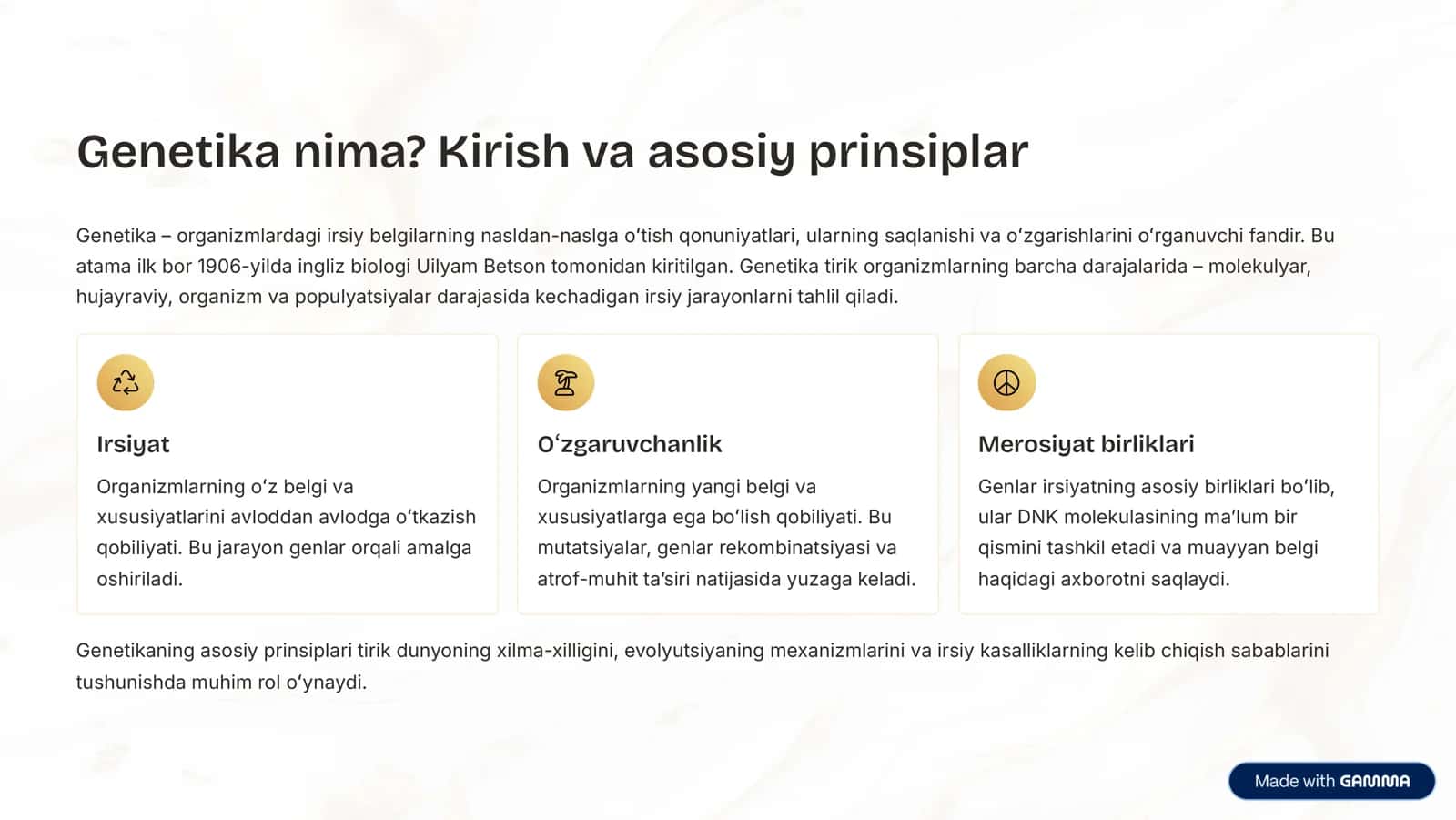 Asosiy Genetik Tushunchalar: Hayot Kodeksini Tushunish 2
