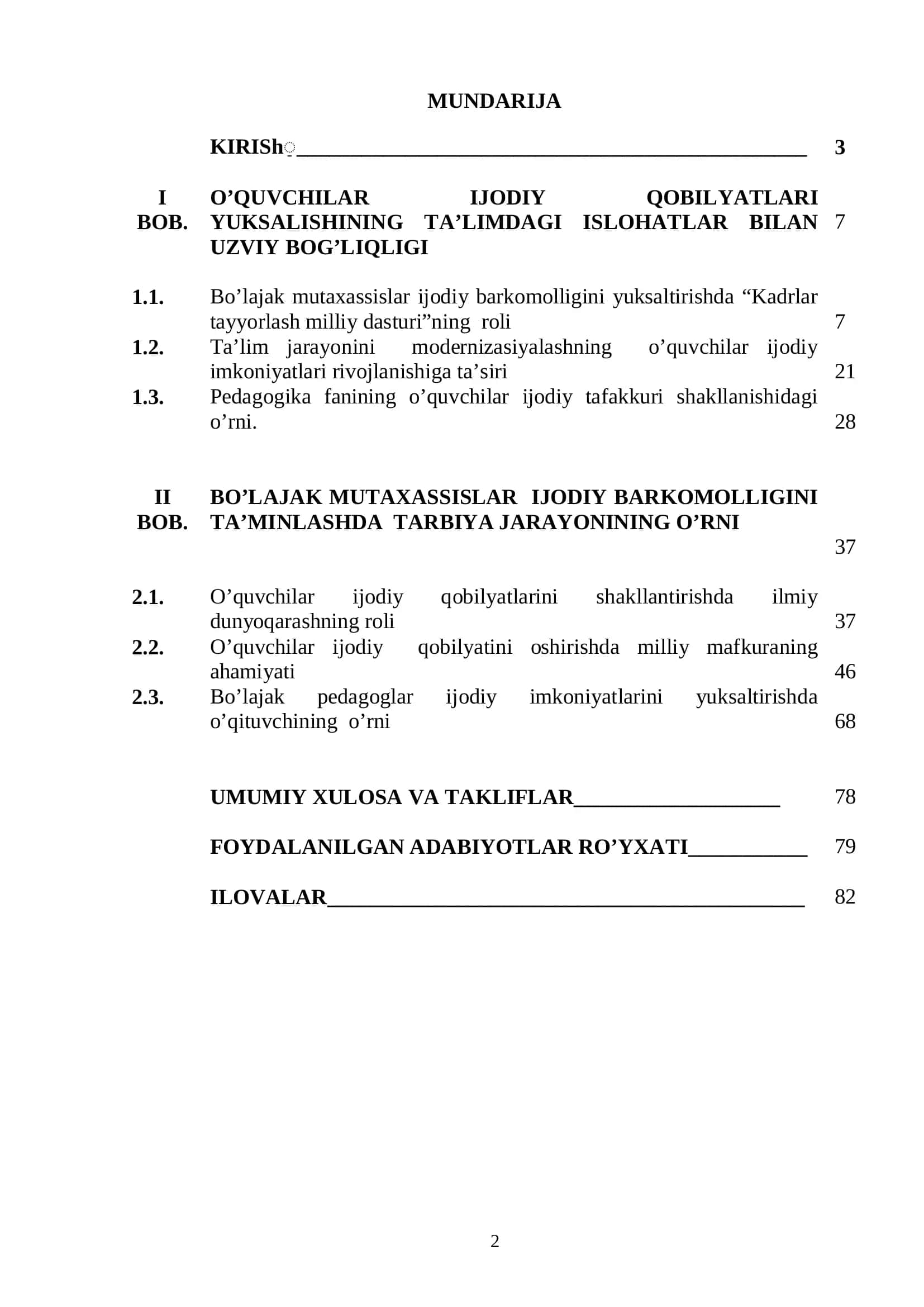 O’quvchilar ijodiy qobilyatlarni yuksaltishda uzluksiz ta’limning ahamiyati 2