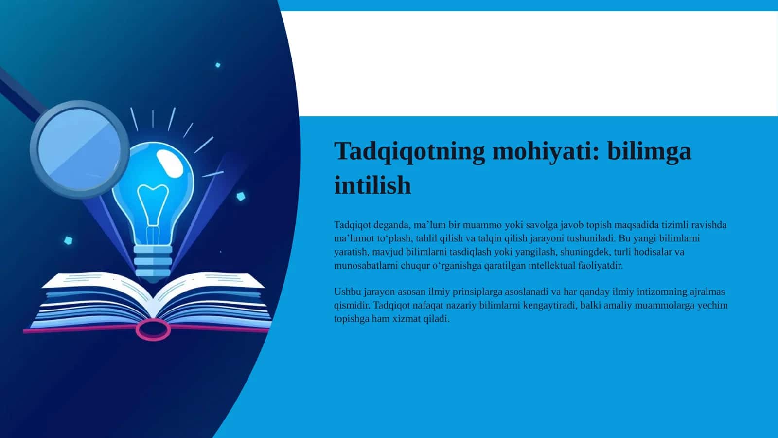 Tadqiqot loyihasi strukturasini shakllantirish 2