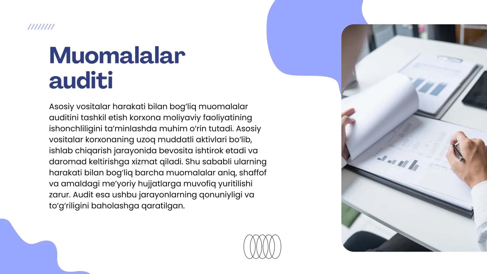 Asosiy vositalar auditini tashkil etish 2