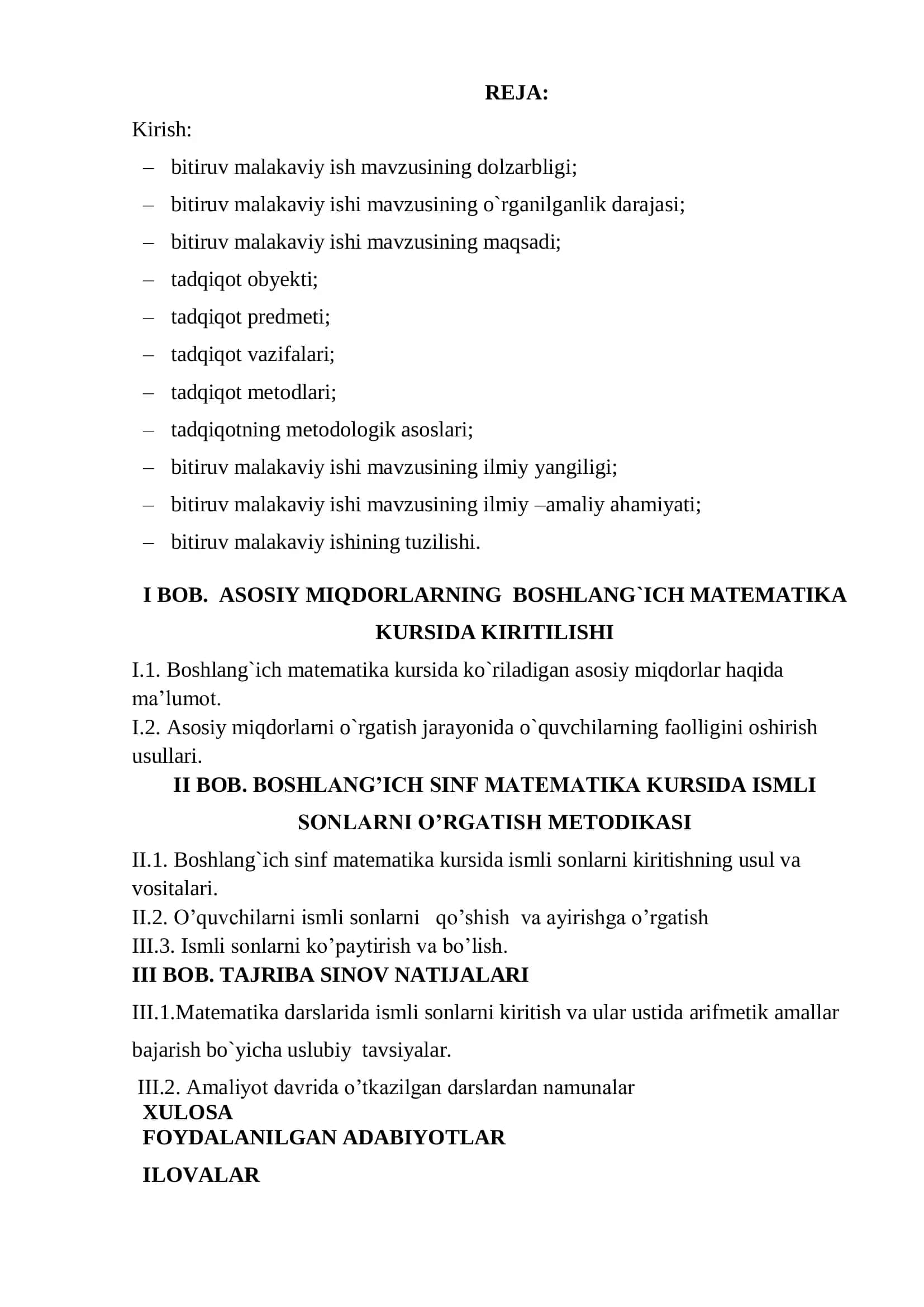 Boshlangich sinf o’quvchilarini ismli sonlar ustida arifmetik amallar bajarishga o’rgatish 2