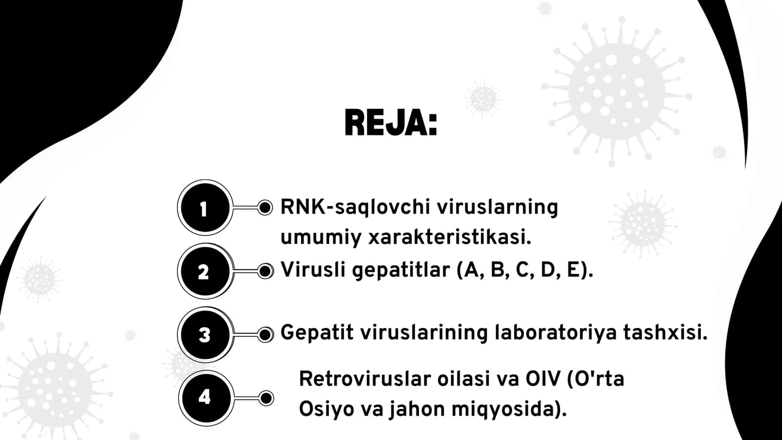 RNK-SAQLOVCHI VIRUSLAR. VIRUSLI INFEKSIYALAR: GEPATIT VIRUSLARIGA XARAKTERISTIKA VA ULAR KELTIRIB CHIQARADIGAN KASALLIKLARNING LABORATOR TASHXISI. RETROVIRUSLAR 2