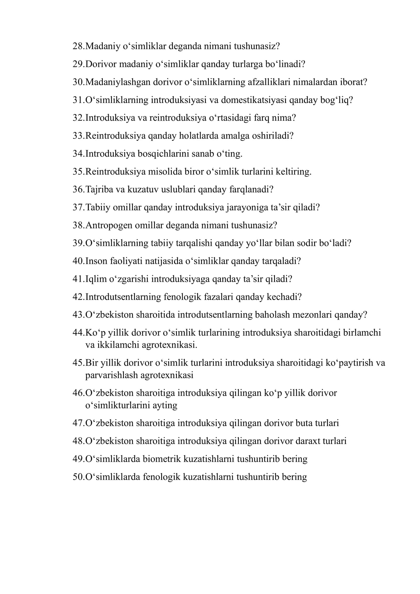Introduksiya fanining asosiy maqsadi nima? 2