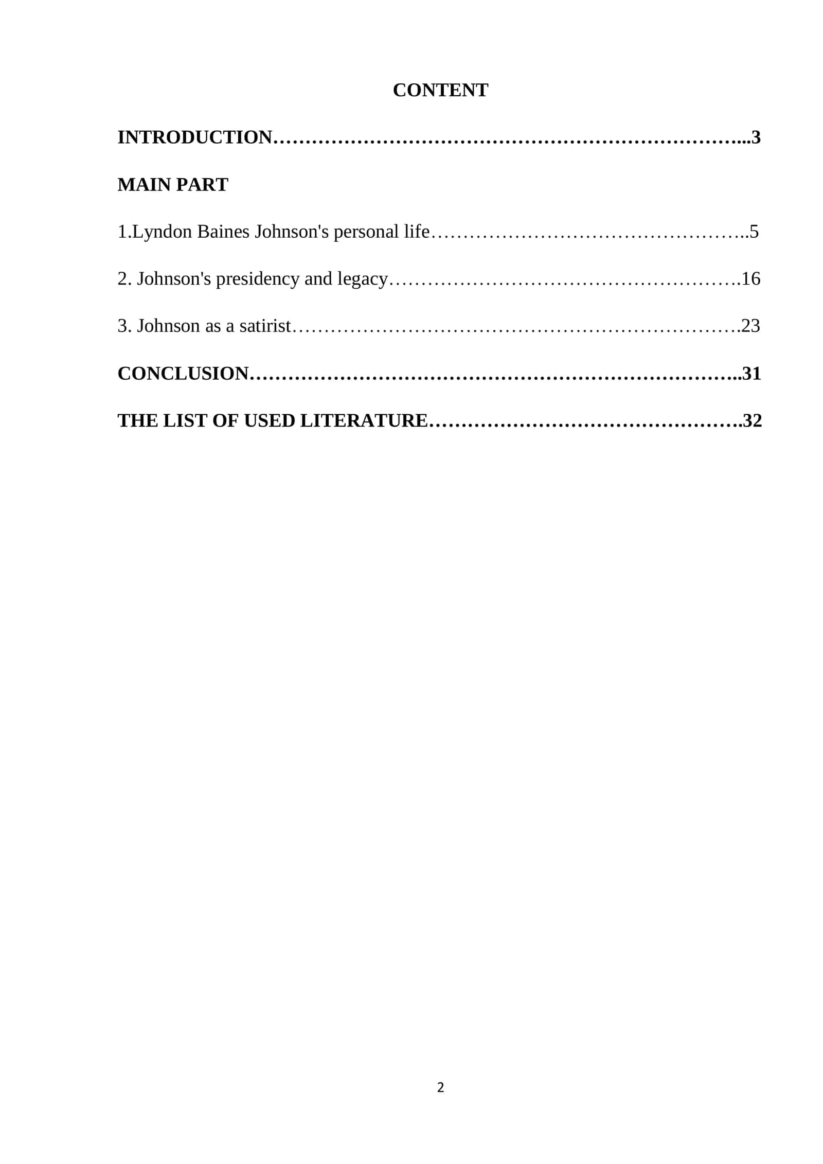 Johnson's Literature Critique 2
