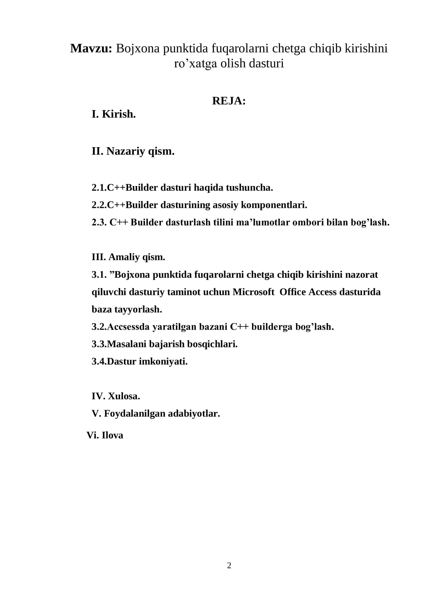 Bojxona punktida fuqarolarni chetga chiqib kirishini ro’xatga olish dasturi 2