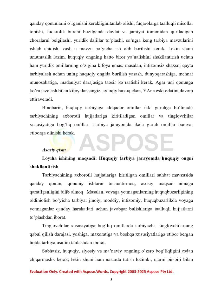 Huquqiy tarbiya jarayonida huquqiy ongni shakllantirish va huquqiy madaniyatni yuksaltirish 2