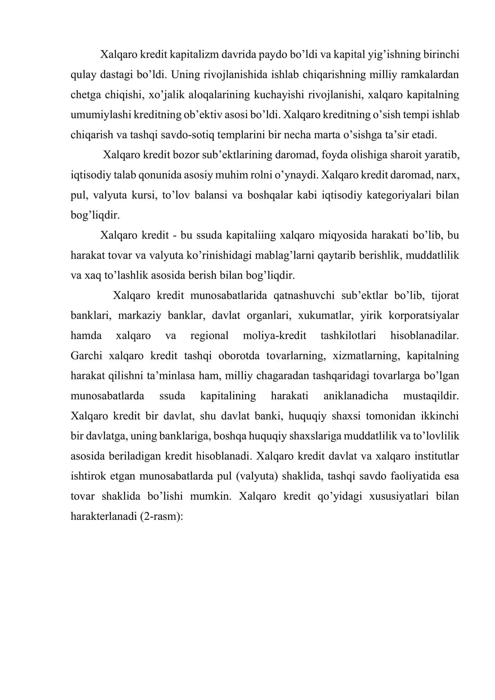 Xalqaro xususiy firmalar (tijorat) kredit 2