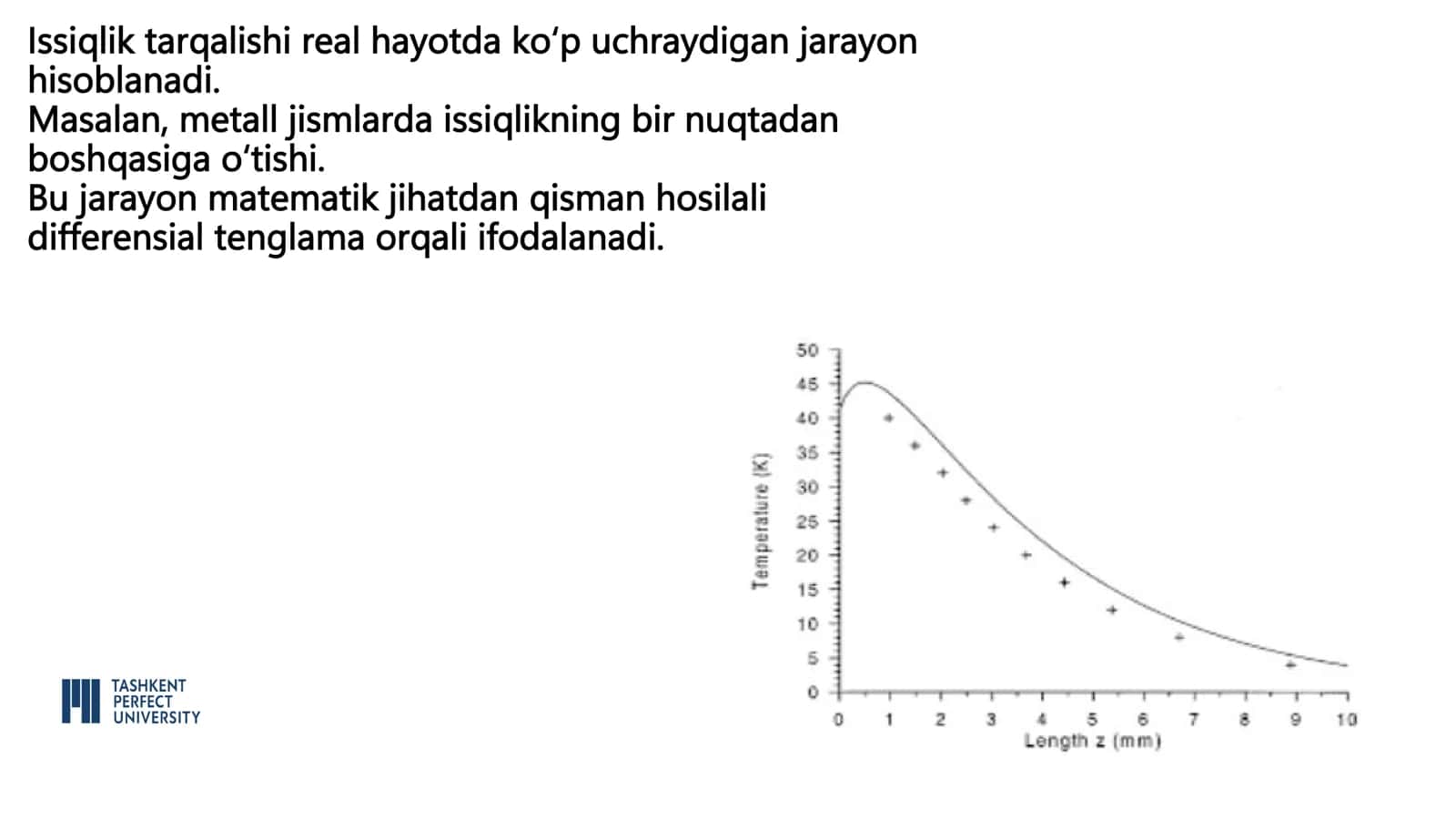 Issiqlik tarqatish masalarida furye qatorlarining qollanishi 2