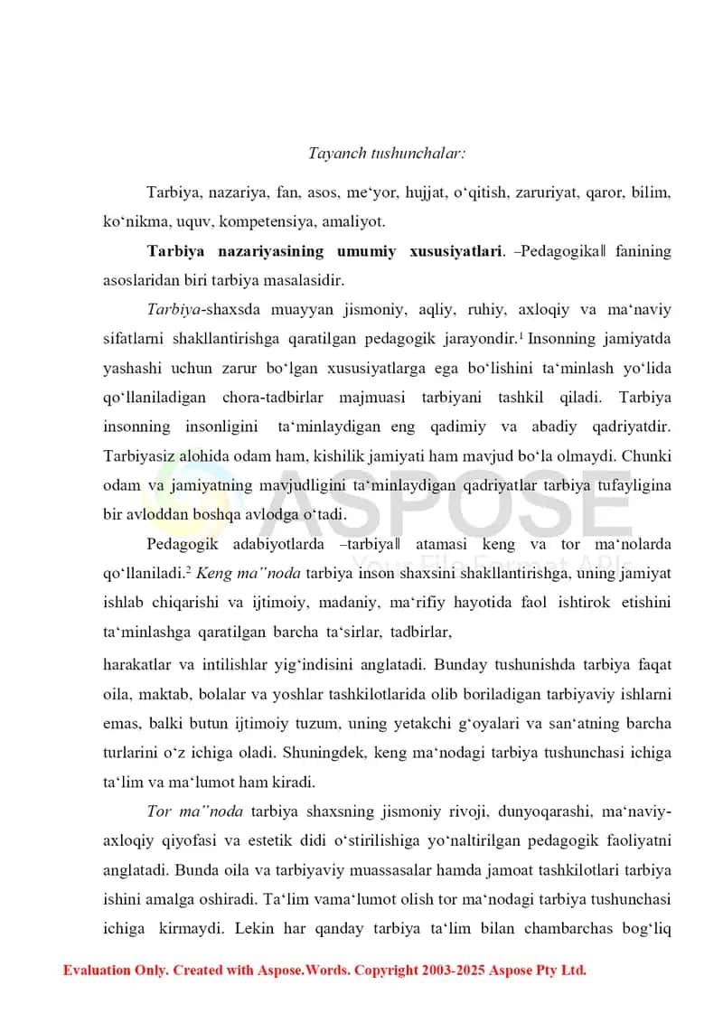 Umumiy o'rta ta'lim tizimida tarbiya jarayonini tashkil etishning o'ziga xosligi 2