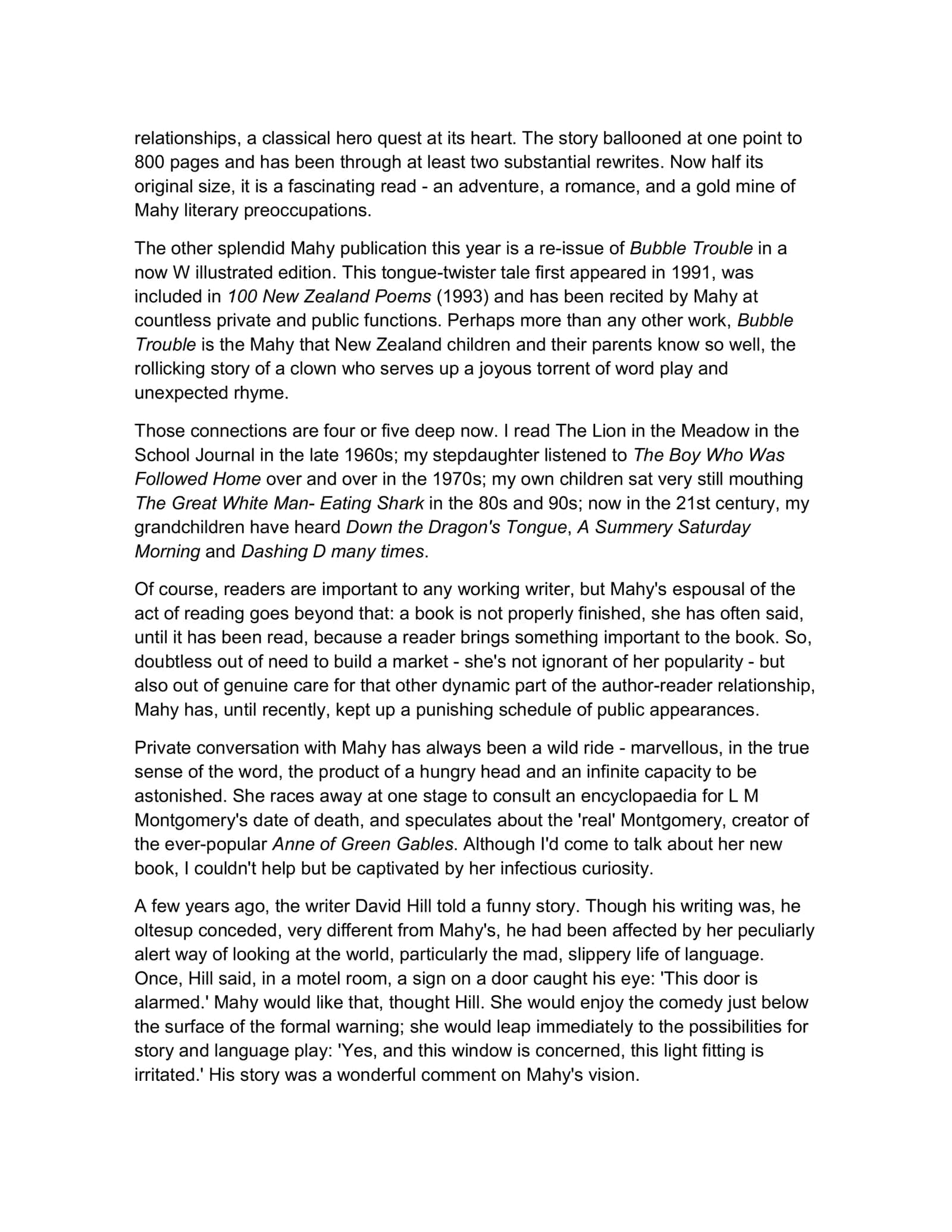 Margaret Mahy 2