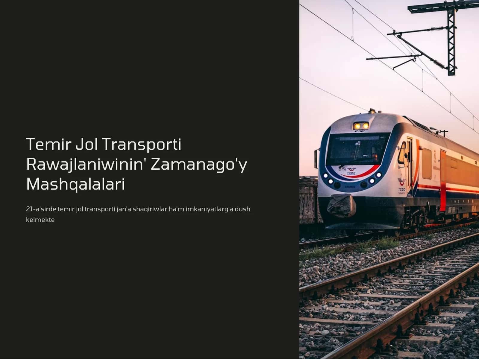 Transport ha'm xizmet ko'rsetiw geografiyasi pa'ninen prezentaciya jumisi 2