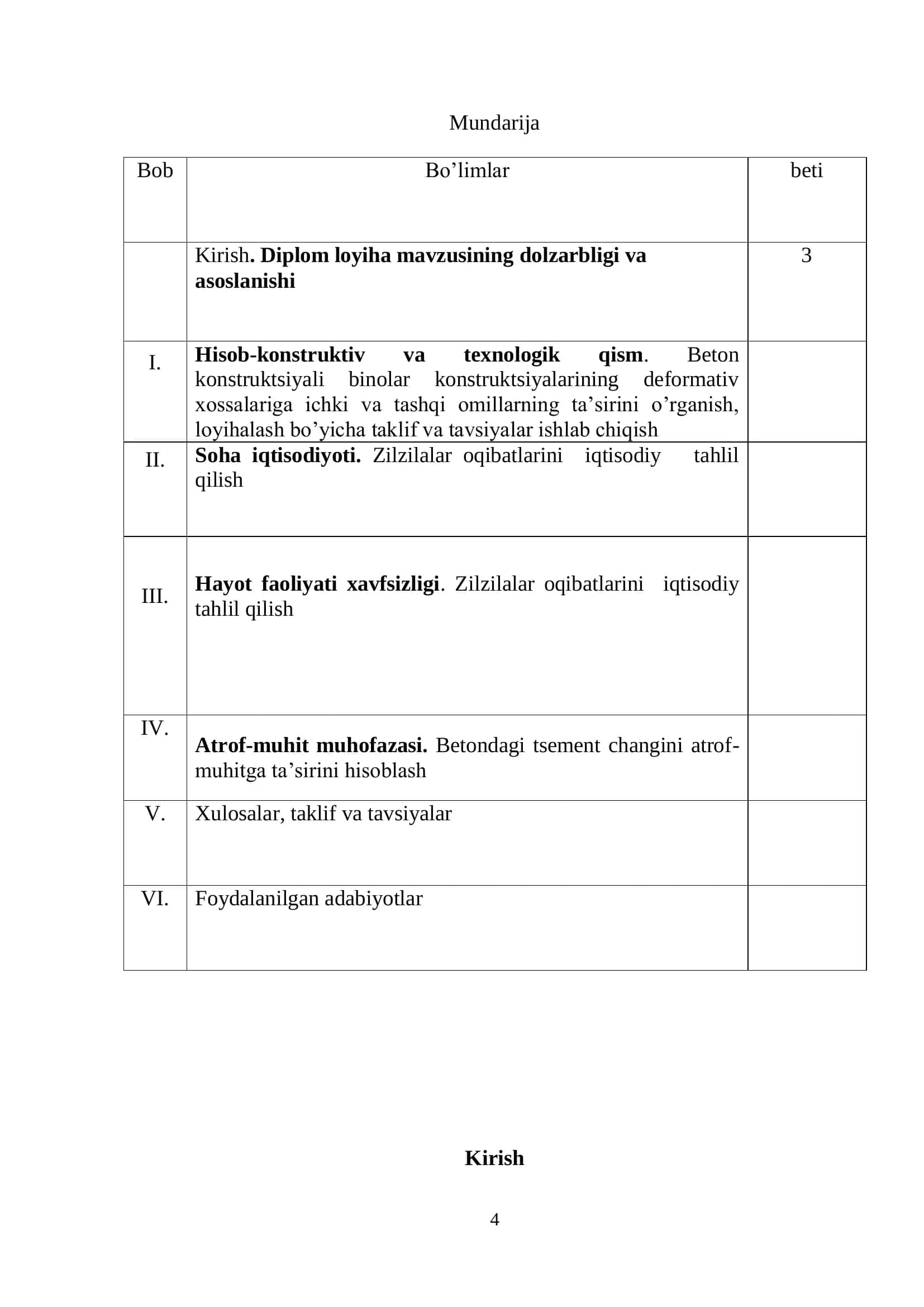 Beton konstruksiyali binolar konstruksiyalarining deformativ xossalariga ichki va tashqi omillarning ta‟sirini o‟rganish 2