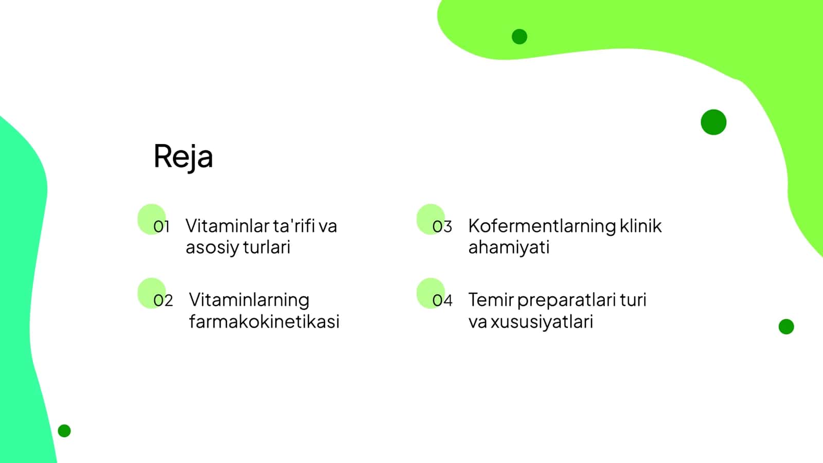 Vitaminlar, kofermentlar va temir preparatlarinin farmakologiya si 2