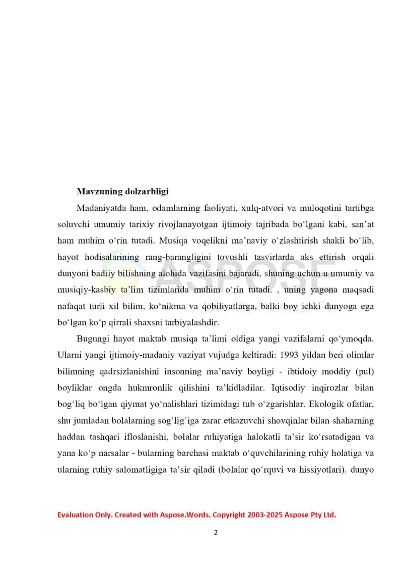 Maktabda musiqiy toʻgaraklarni tashkil etish va boshqarish texnologiyalari 2