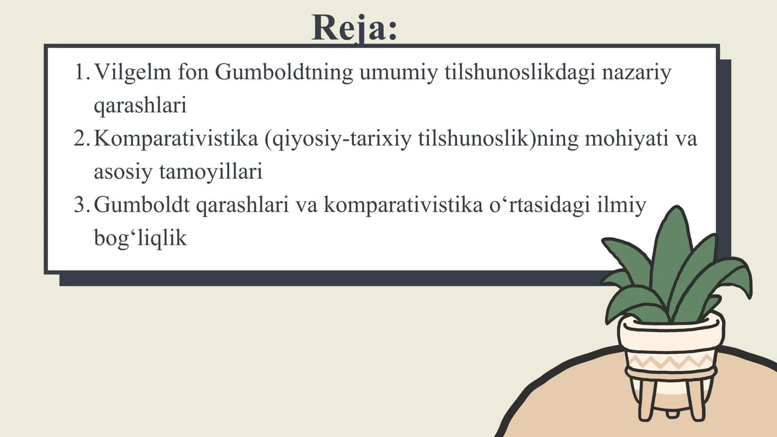 VILGELIM FON GUMBOLDT VA UMUMIY TILSHUNOSLIK. KOMPARATIVISTIKA 2