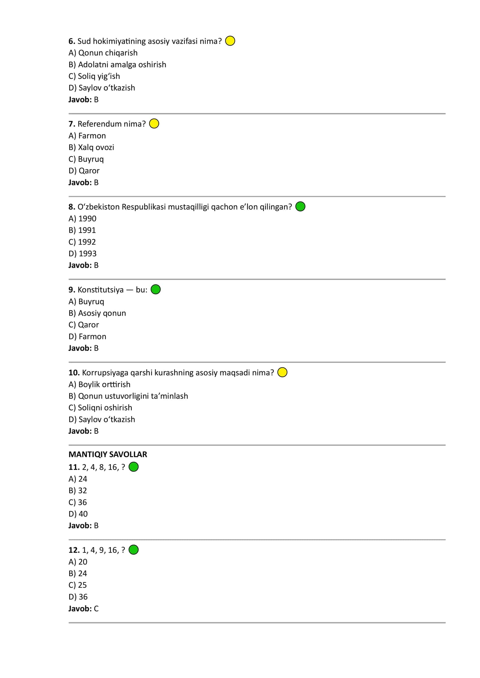 Argos test javoblari bazasi 1-qism 2026-yil yangi 2