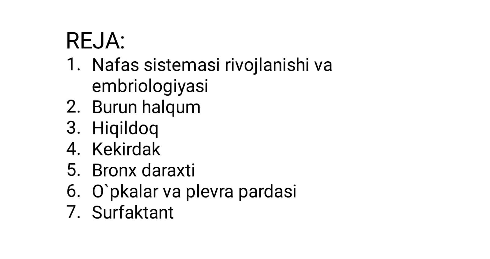 NAFAS OLISH SISTEMASI GISTOLOGIYA AZAMAT RAHMONOV 2022-YIL 2