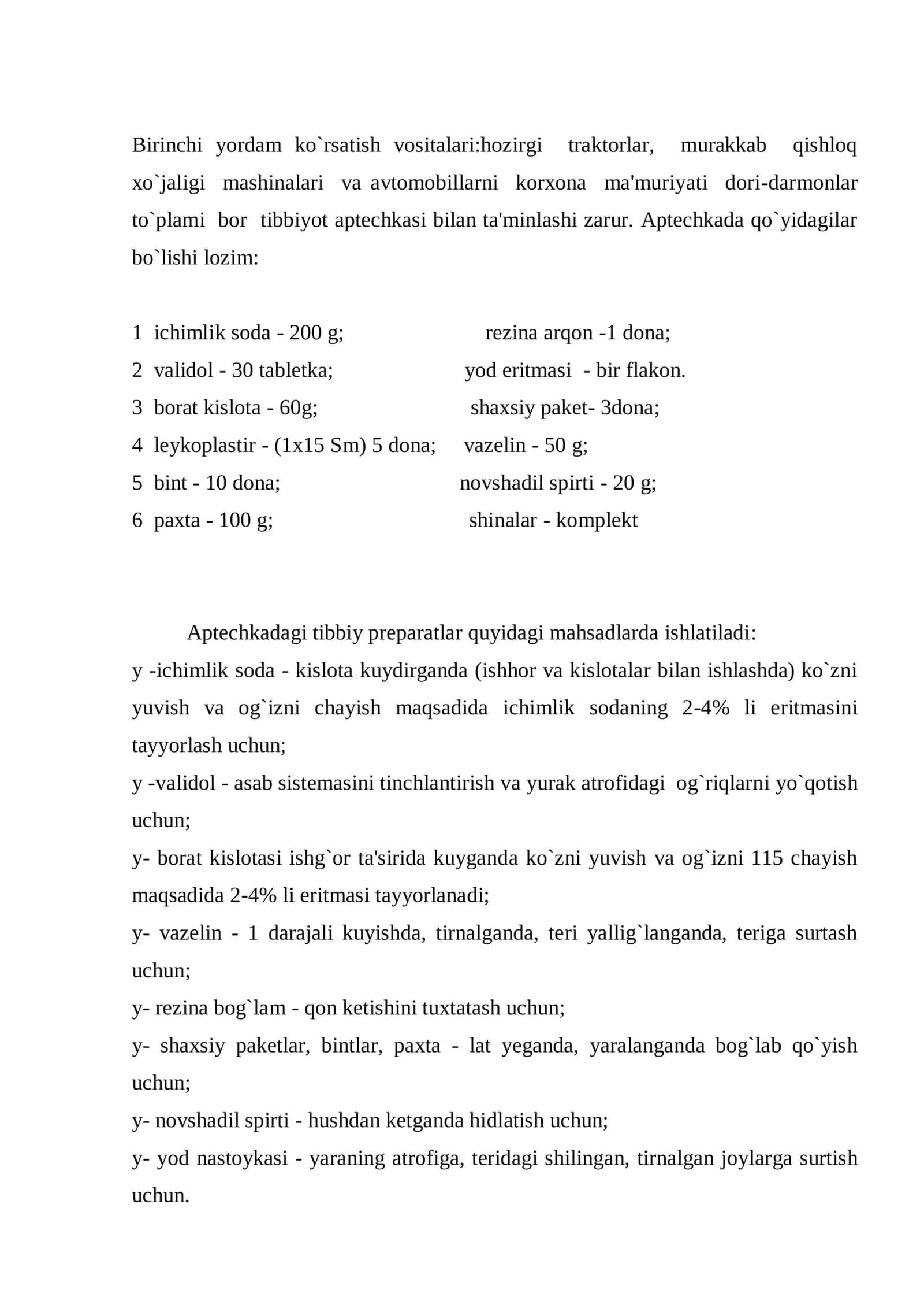 Birinchi yordam ko`rsatishning umumiy tamoyillari 2