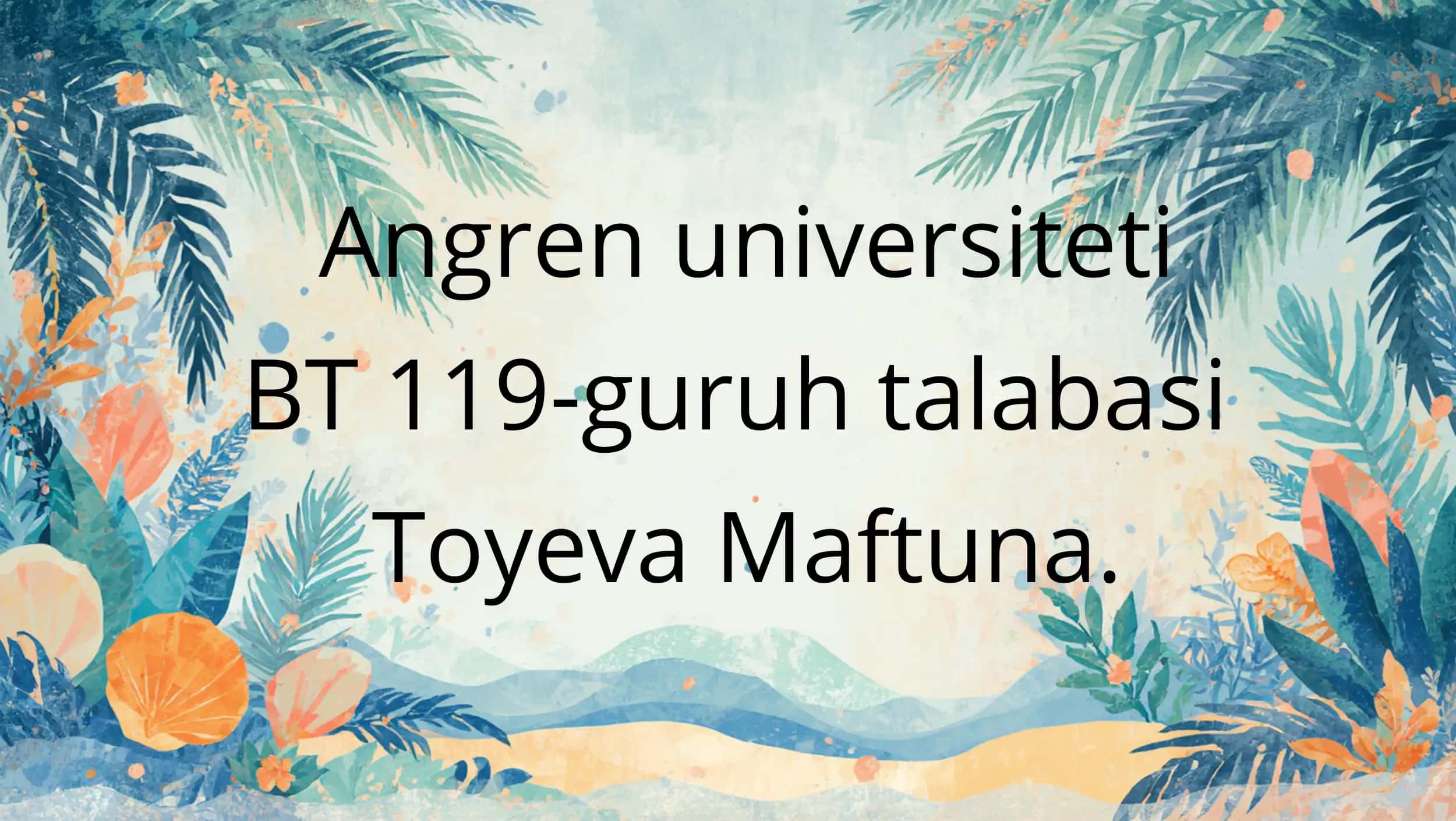 Tanlangan badiiy asarlarni estetik g’oyaviy tahlil qilish 2