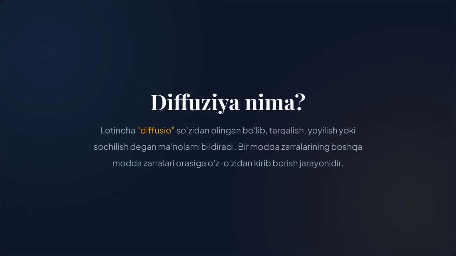 DIFFUZIYA HODISASI 2