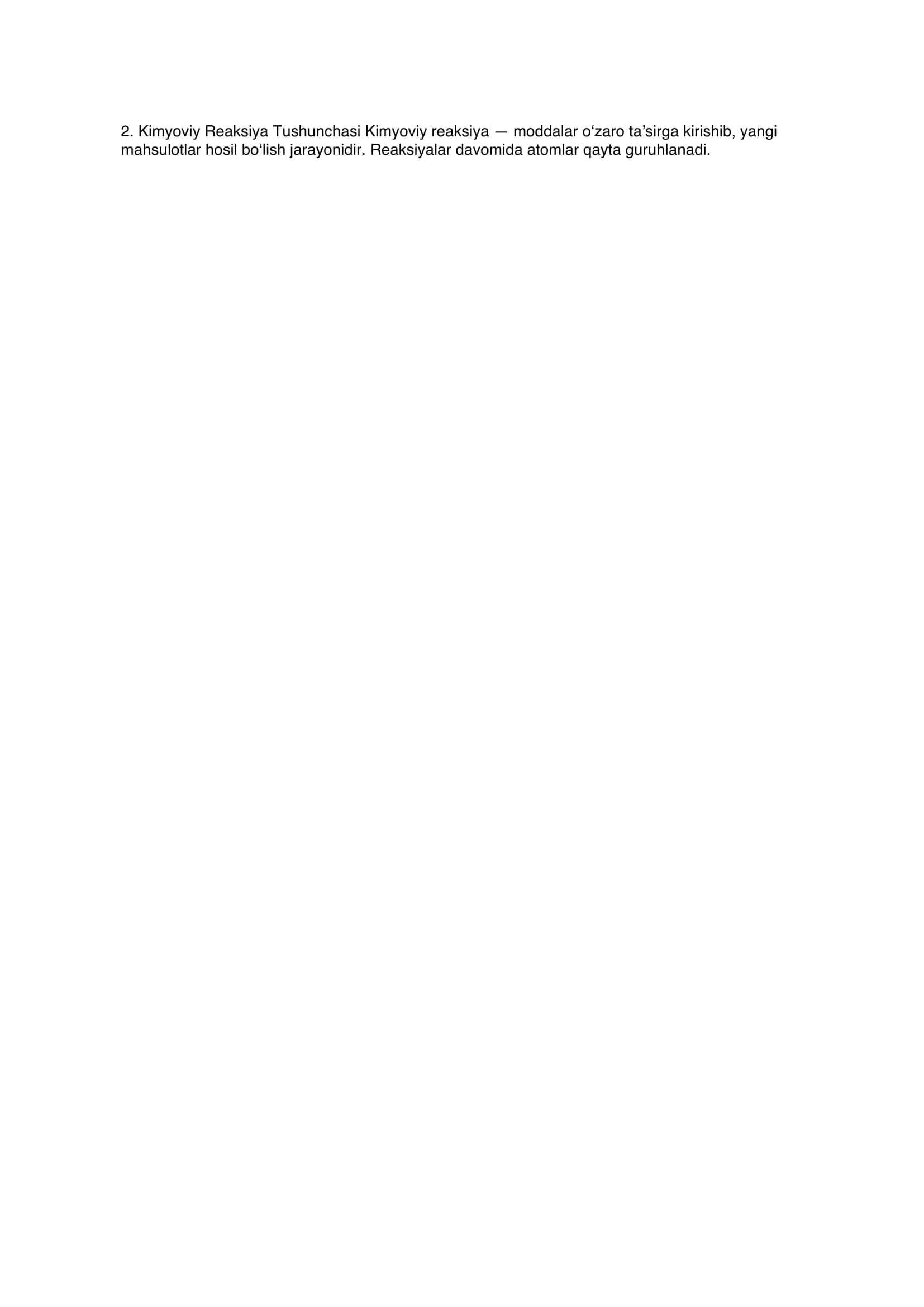 Kimyoviy Jarayonlar 2