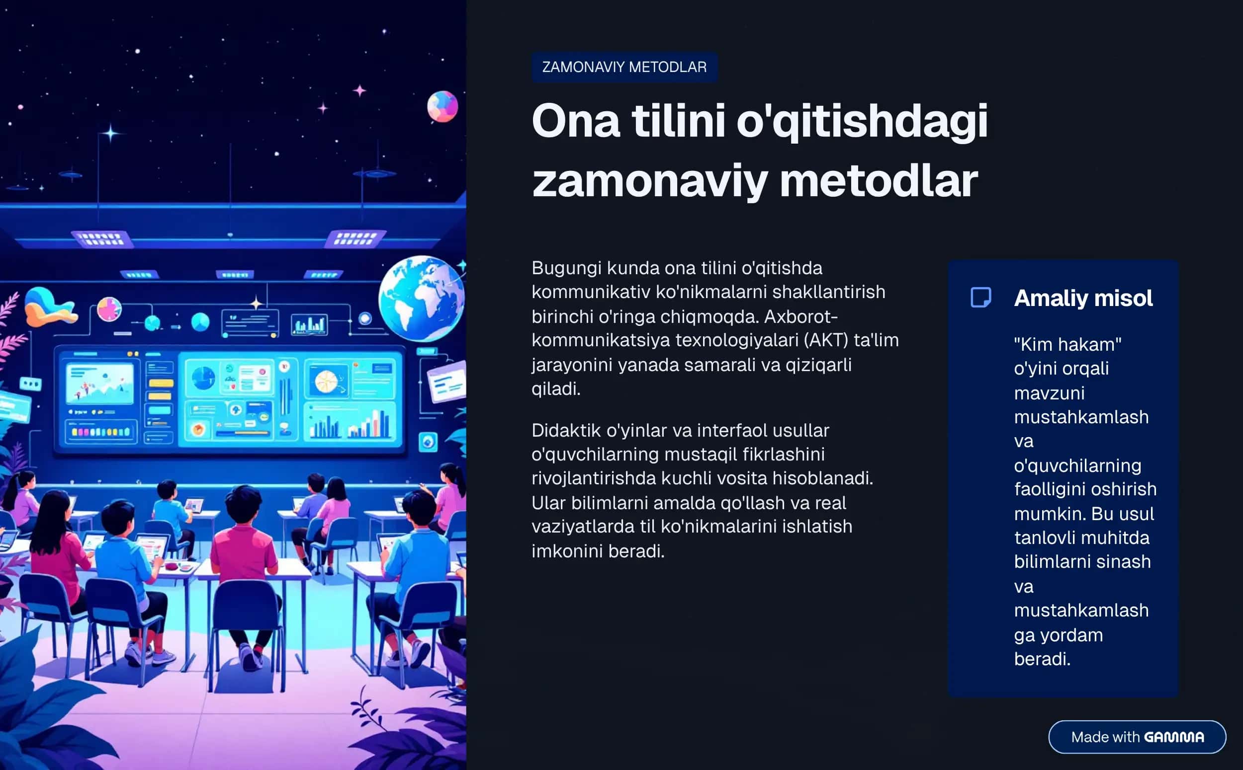 Ona tilini o'qitishdagi zamonaviy metodlar 2