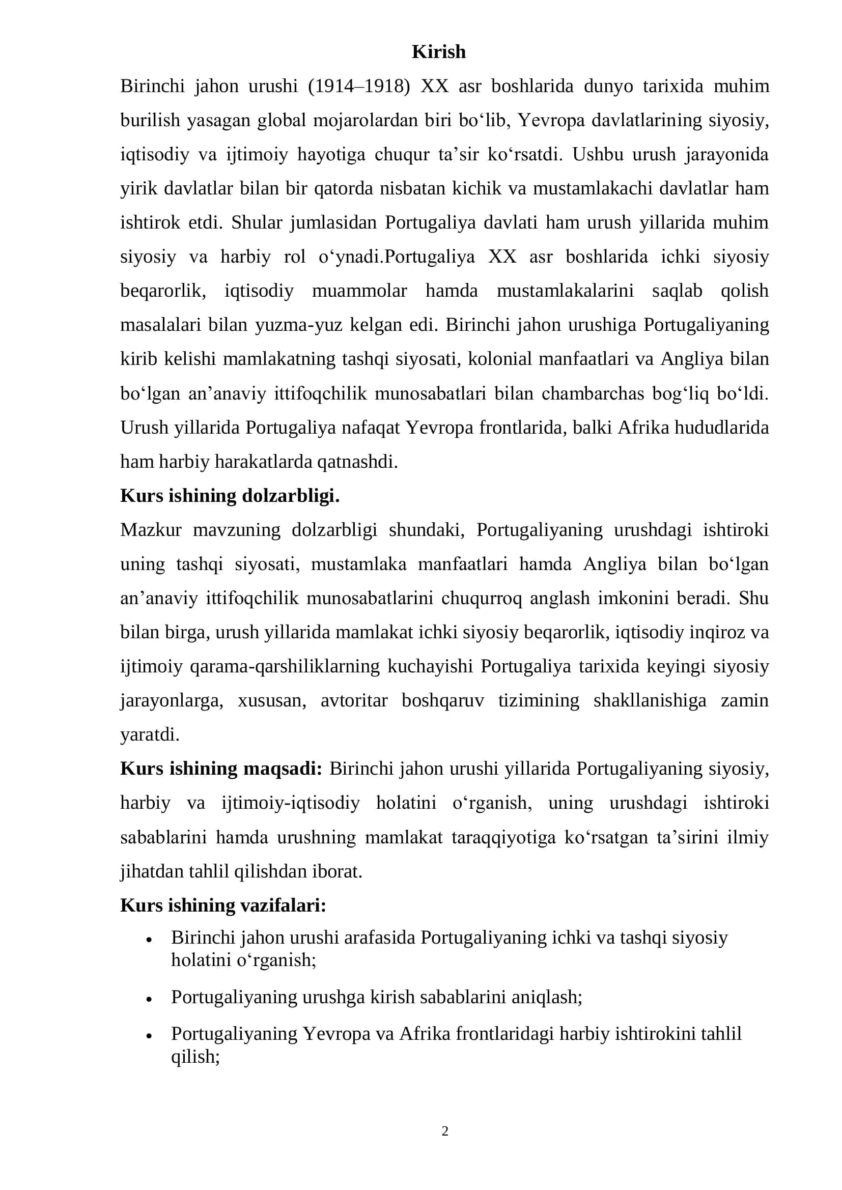 Birinchi Jahon Urushi (Portugaliya) 2