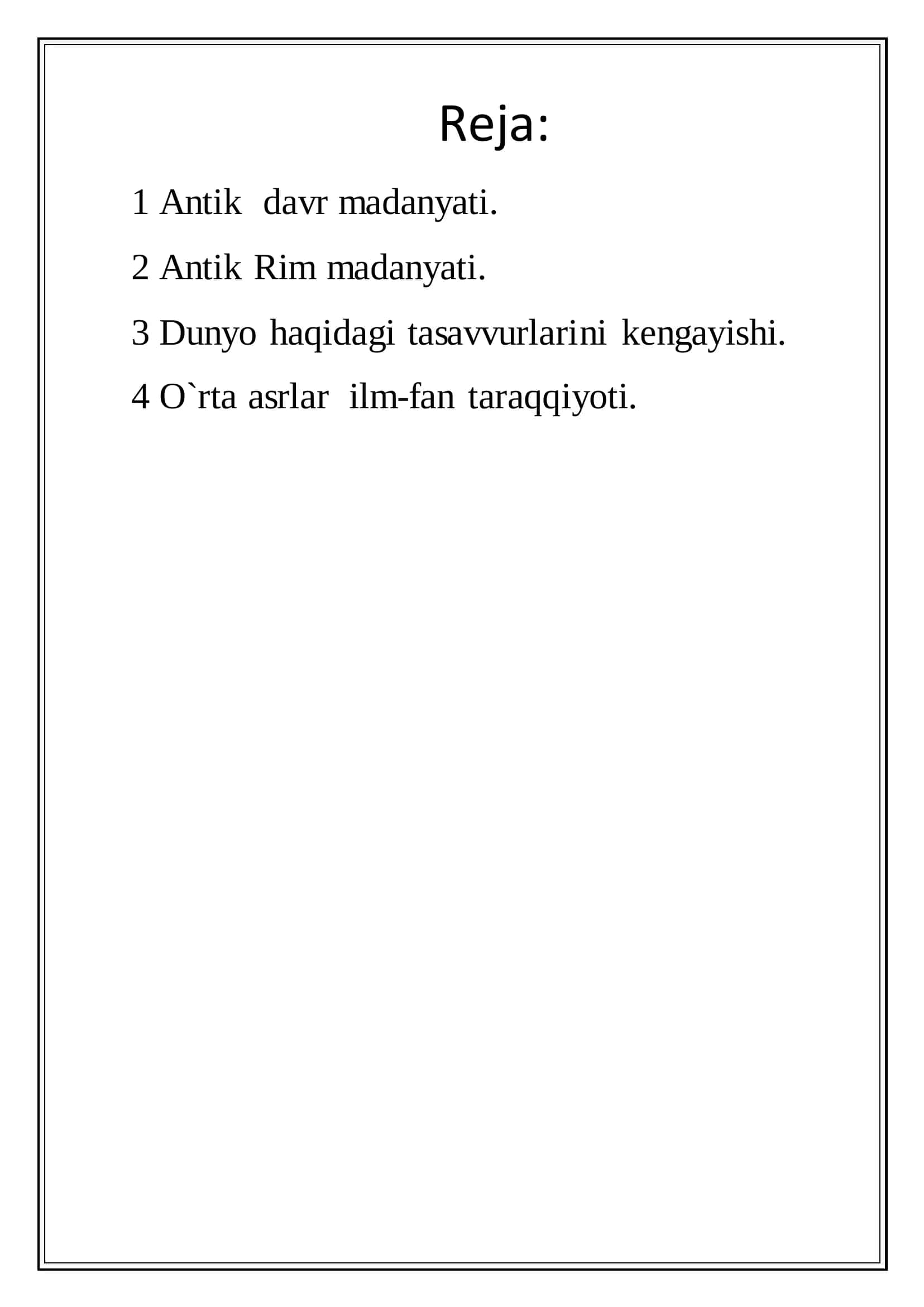 Qadimgi davr madaniyati 2