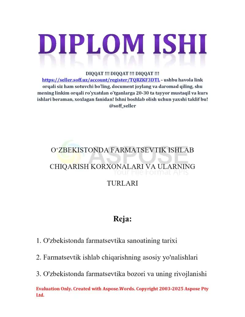 Oʻzbekistonda farmatsevtik ishlab chiqarish korxonalari va ularning turlari 2
