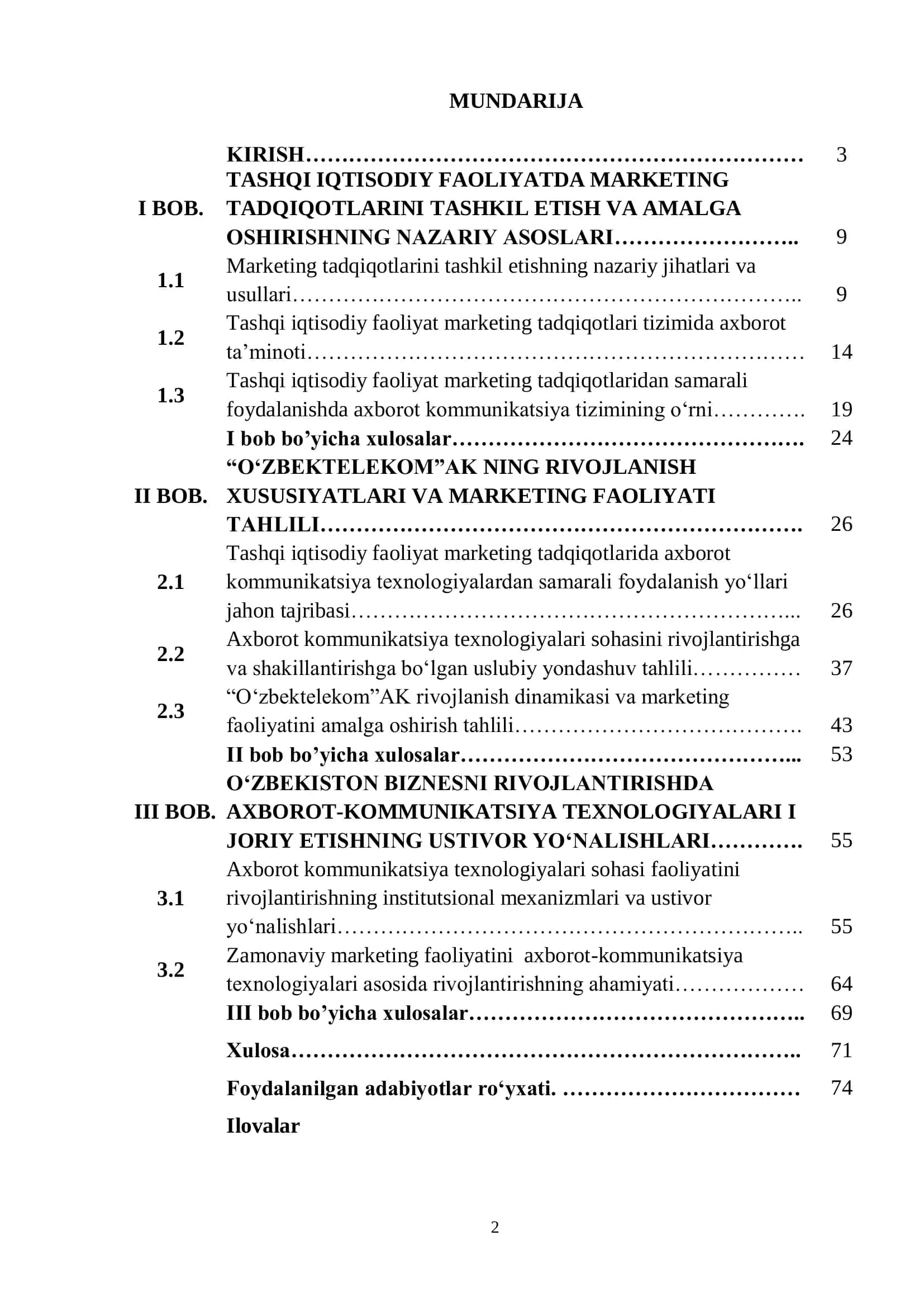 Marketing tadqiqotlarini axborot kommunikatsiya texnologiyalar asosida rivojlantirish 2