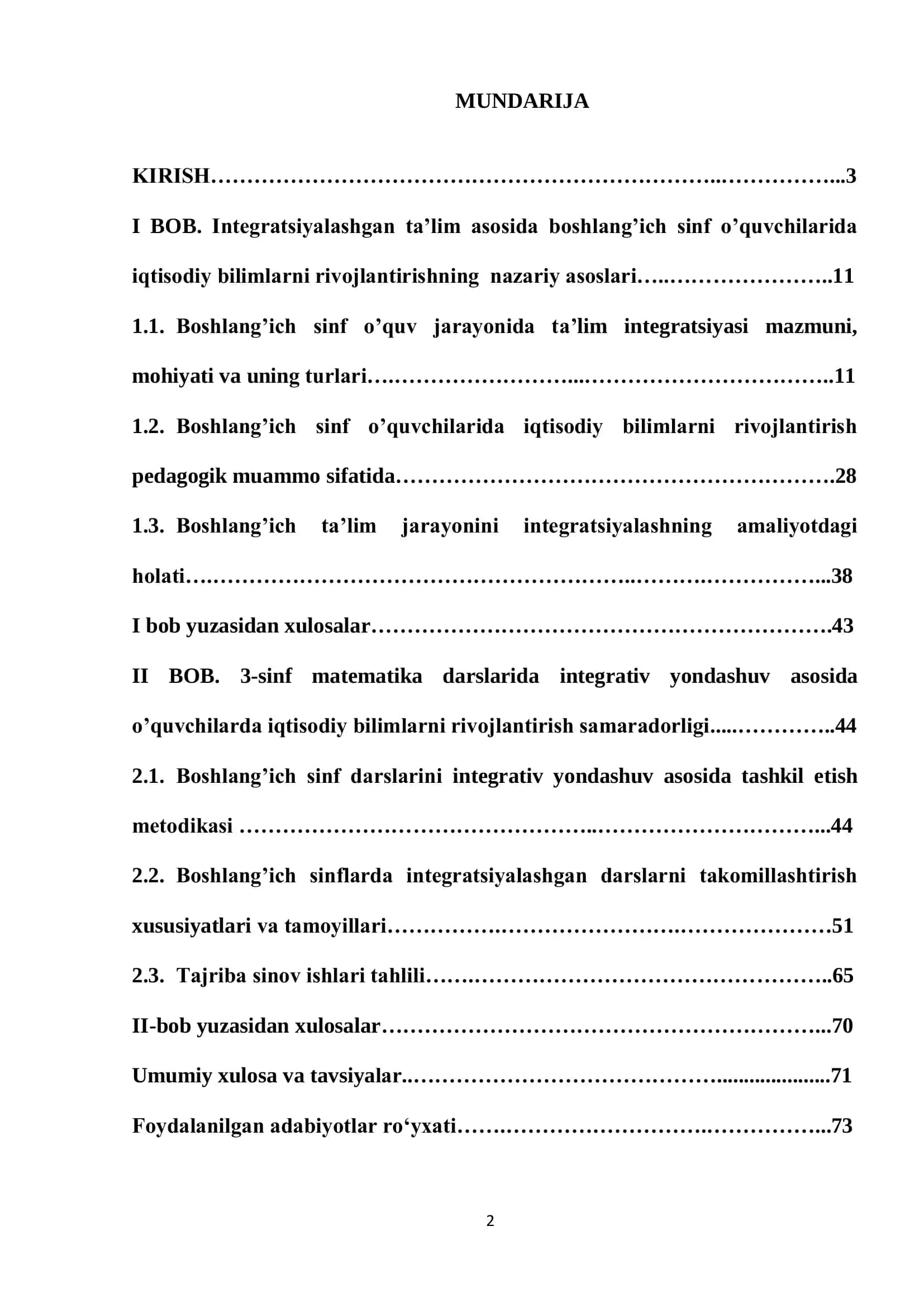 Integratsiyalashgan ta’lim asosida o’quvchilarda iqtisodiy 2