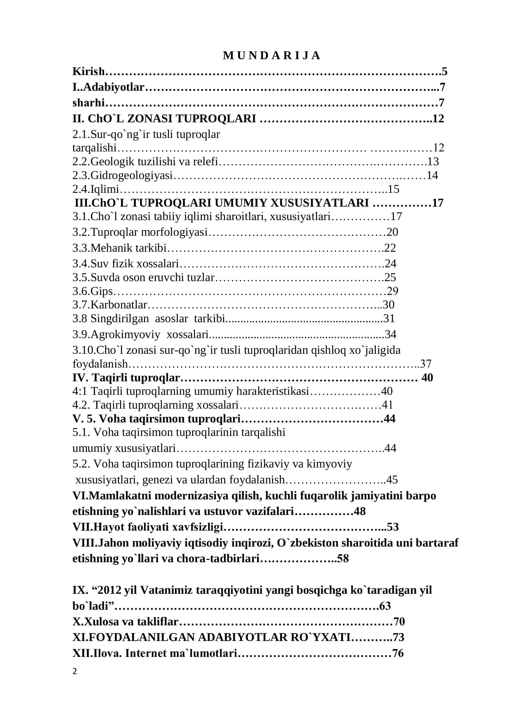 CHO’L ZONASI TUPROQLARI VA ULARDAN QISHLOQ XO’JALIGIDA F OYDALANISH 2