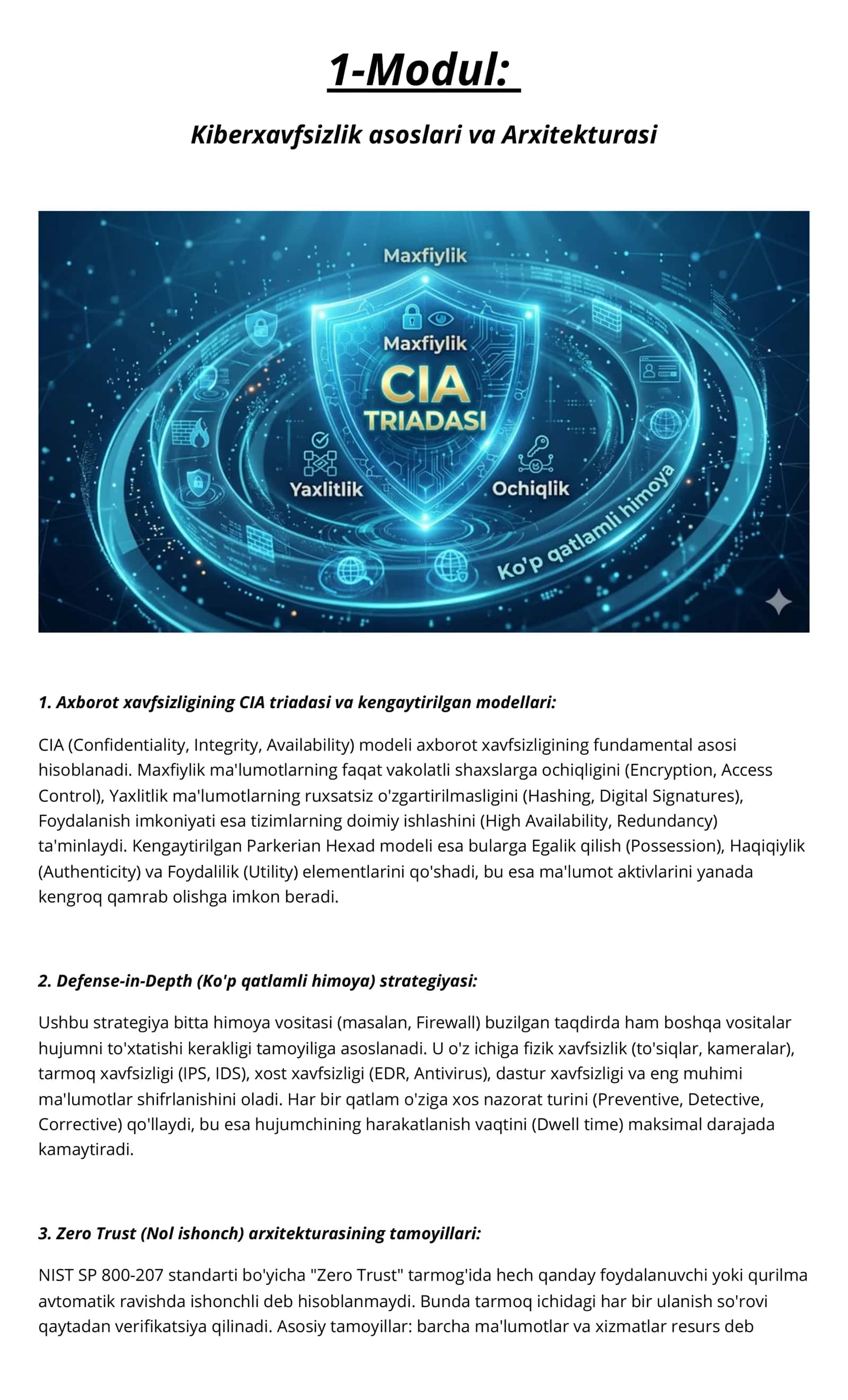 Professional Kiberxavfsizlik va Strategik Mudofaa Kursi 2
