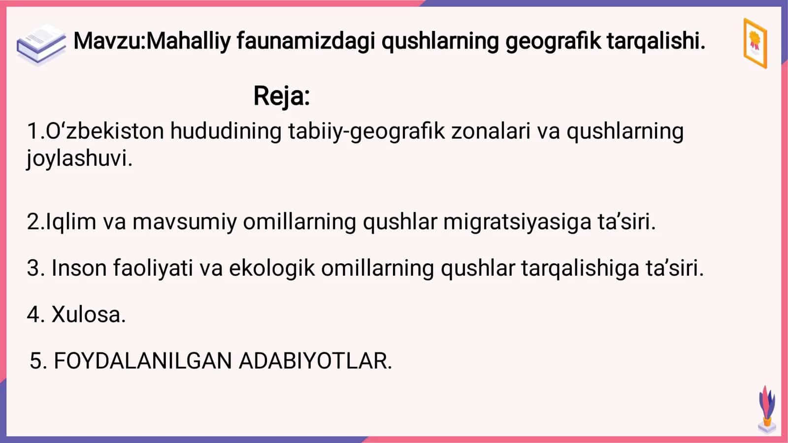 mahalliy faunamizdagi qushlarning geografik tarqalishi 2