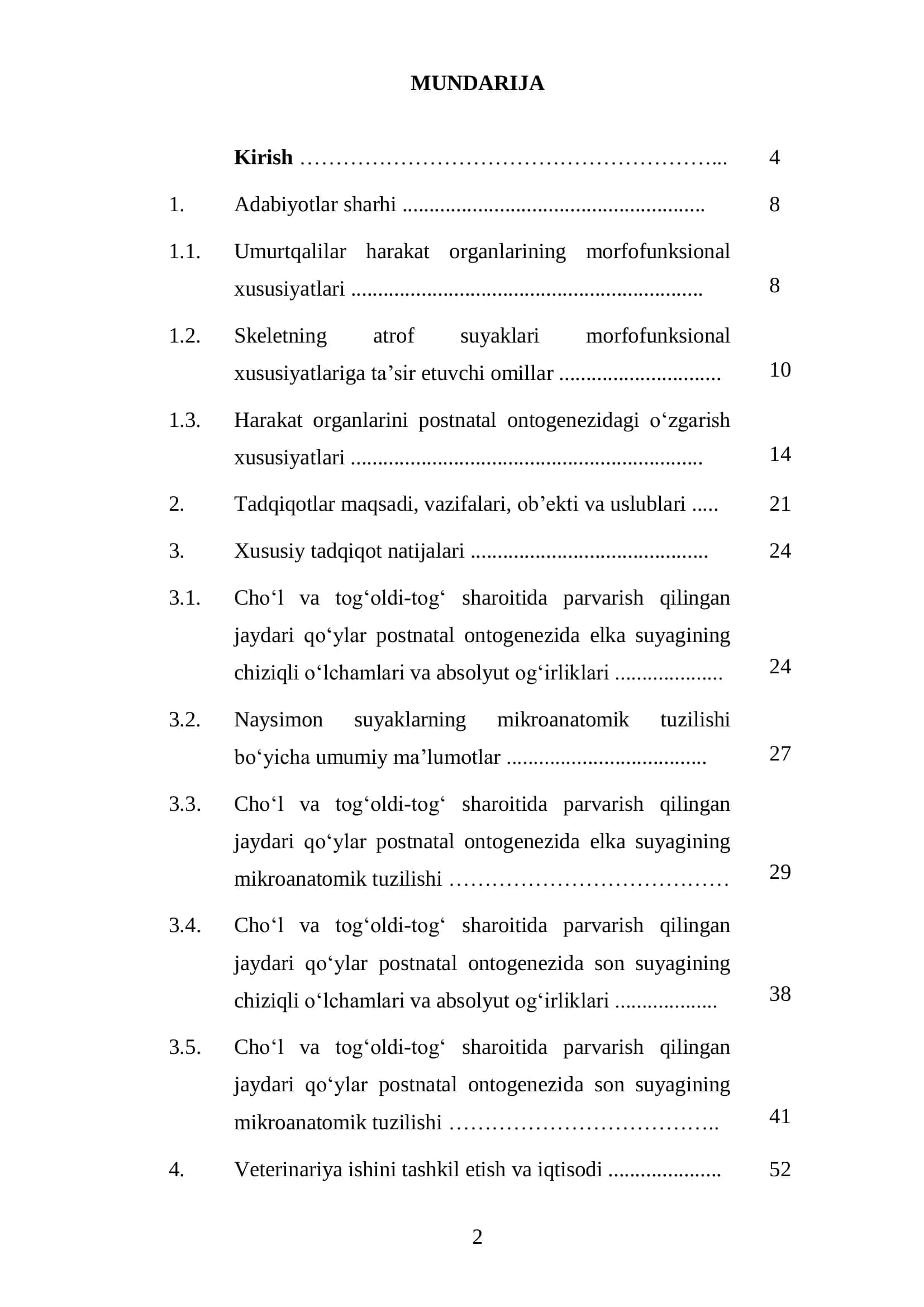 “Qo‘ylar postnatal rivojlanishi davrida stilopodiy suyaklarining morfometrik ko‘rsatkichlariga tabiiy sharoitning ta’siri” Bitiruv Malakaviyishi 2